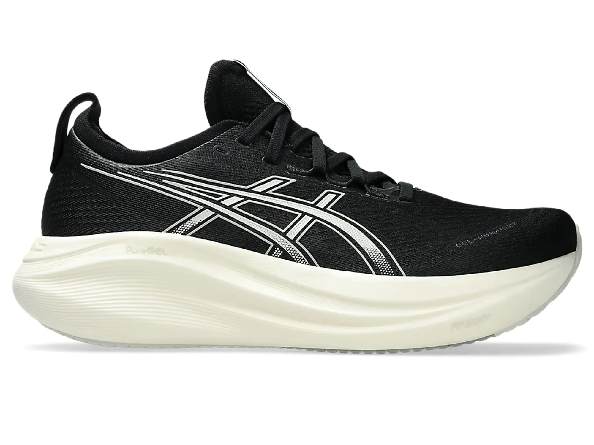 ASICS Men's GEL-NIMBUS 27 Running Shoes, Black/White