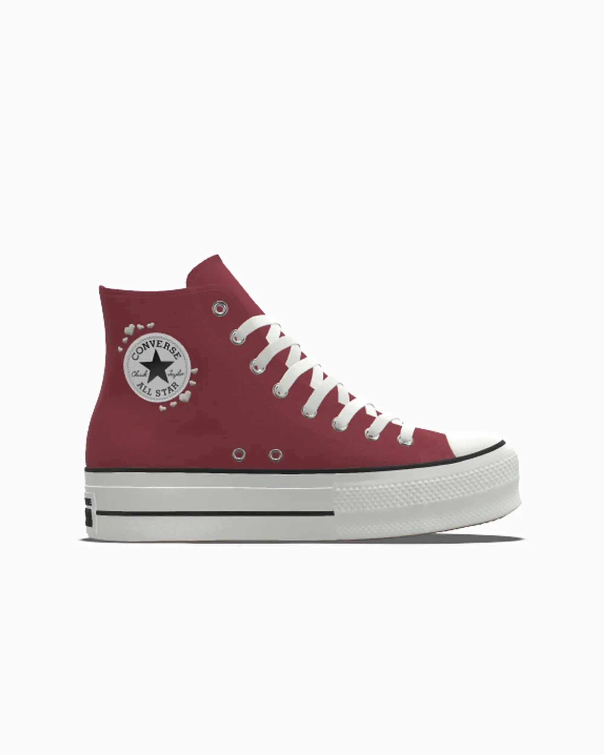 Converse Custom Chuck Taylor All Star Lift Platform By You - Red