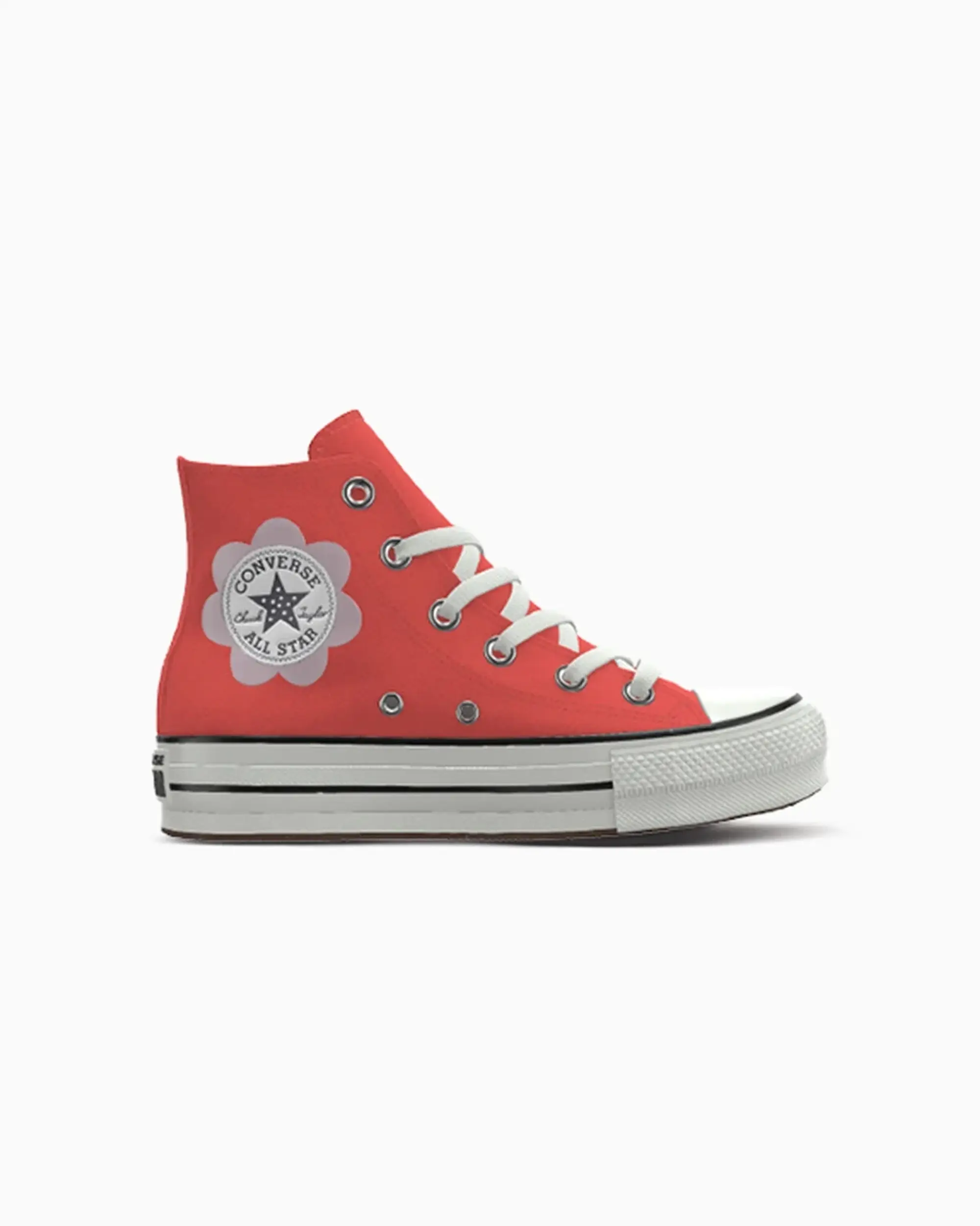 Converse Custom Chuck Taylor All Star EVA Lift Platform By You - White, Yellow