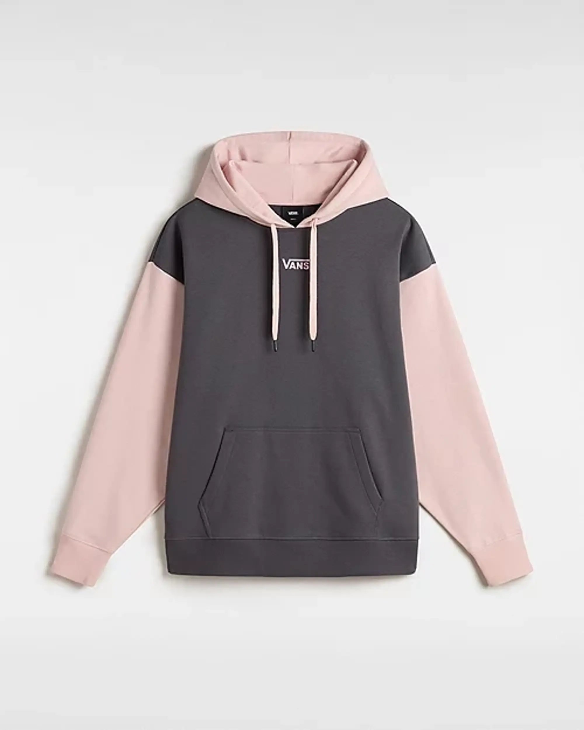 Vans Colorblock Pullover Hoodie (Asphalt/Sepia R) Women Pink