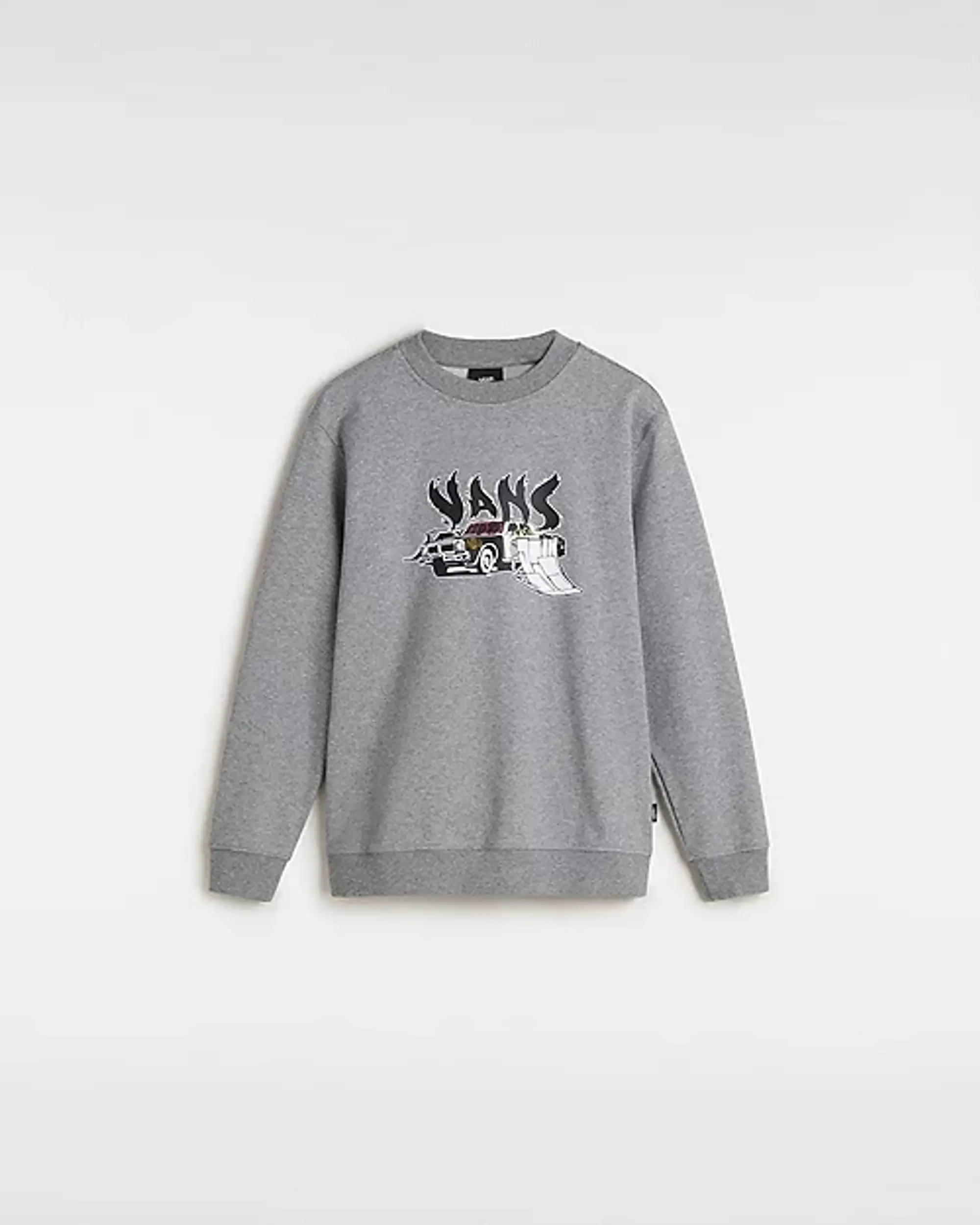 Vans Kids Copout Loose Crew Sweatshirt (8-14 Years) (Cement Heather) Boys Grey