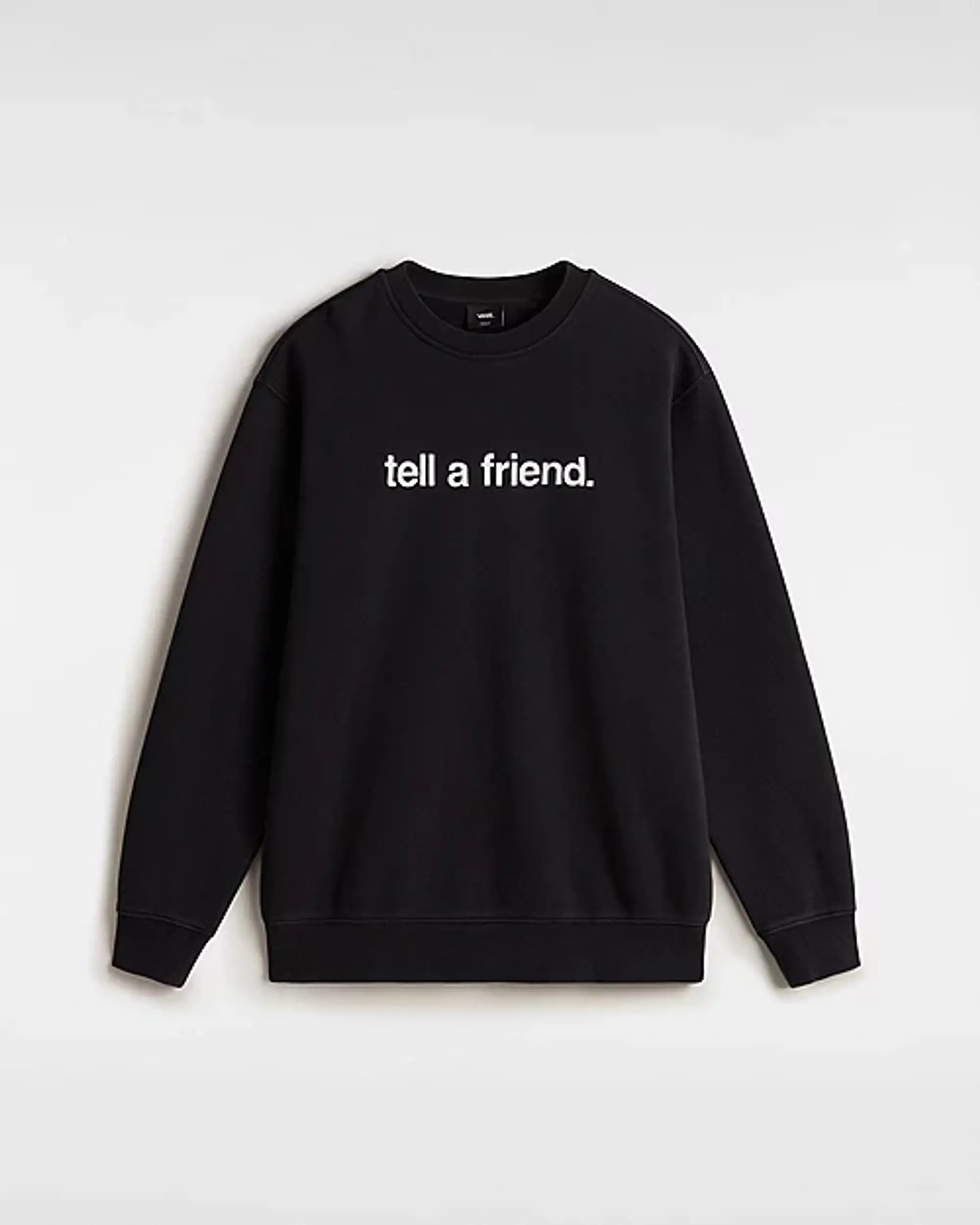 Vans - Tell A Friend Crew Sweatshirt, Man, Black