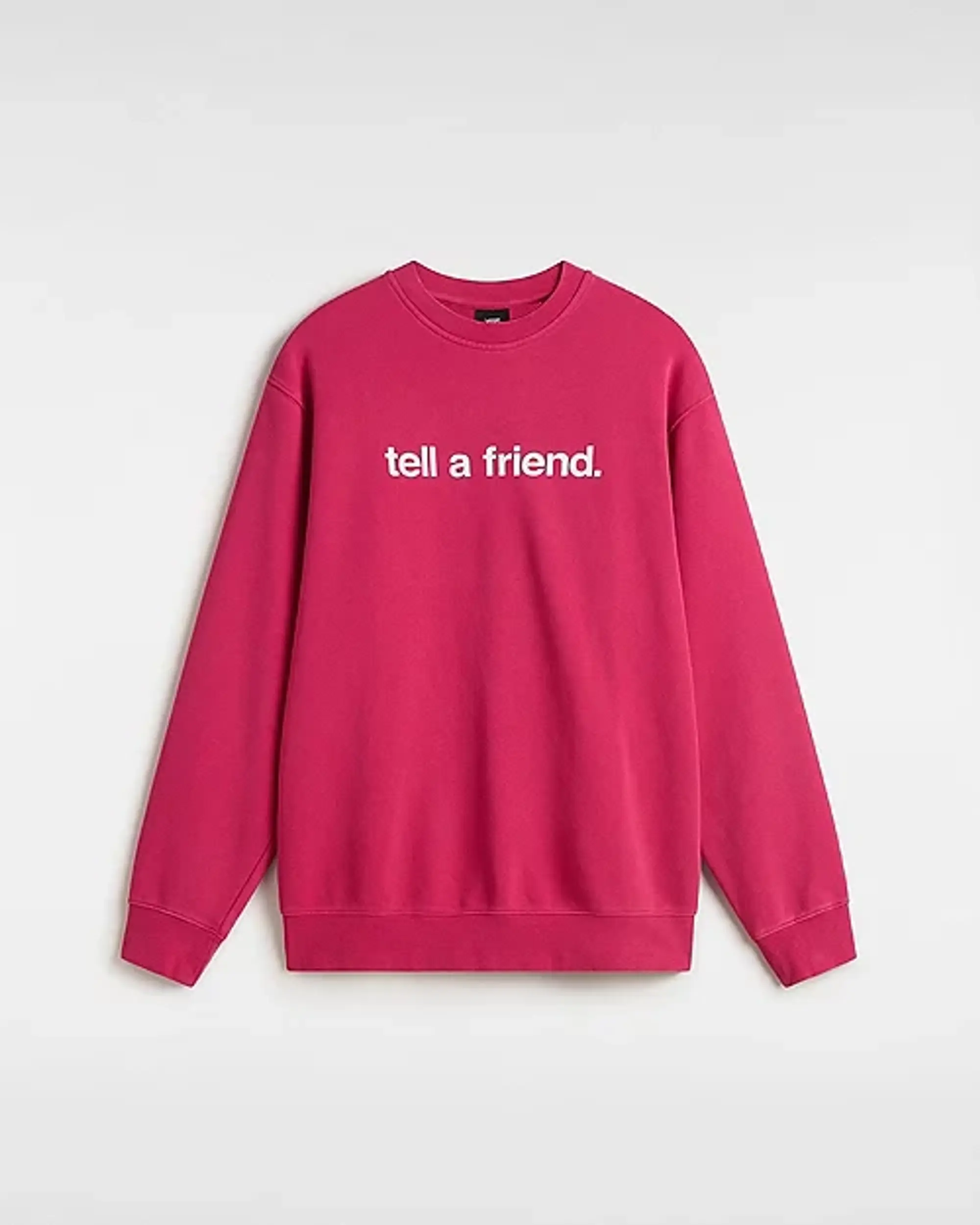 Vans - Tell A Friend Crew Sweatshirt, Man, Pink
