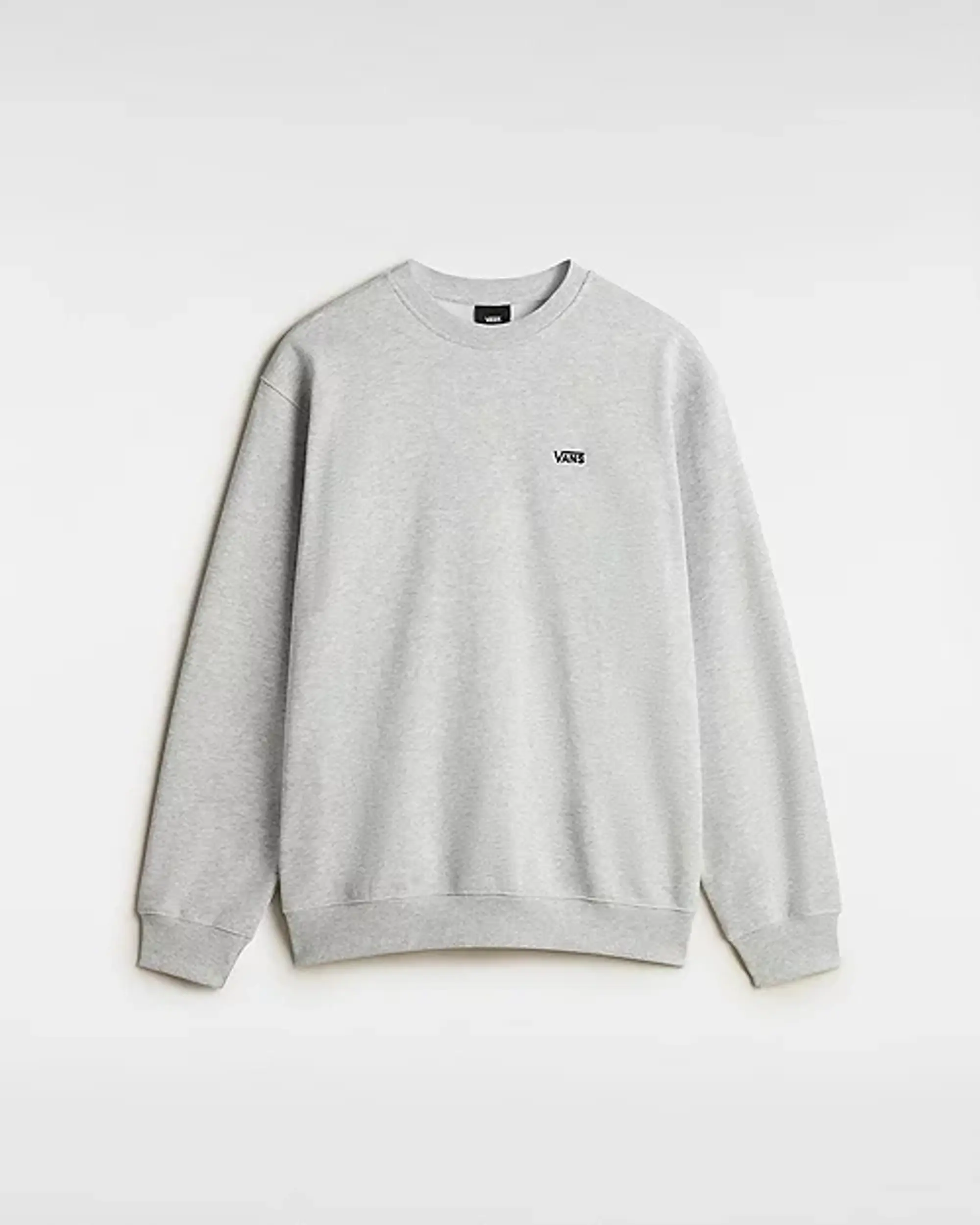 Vans Left Chest Embroidered Logo Sweatshirt (Light Grey Heat) Men Grey