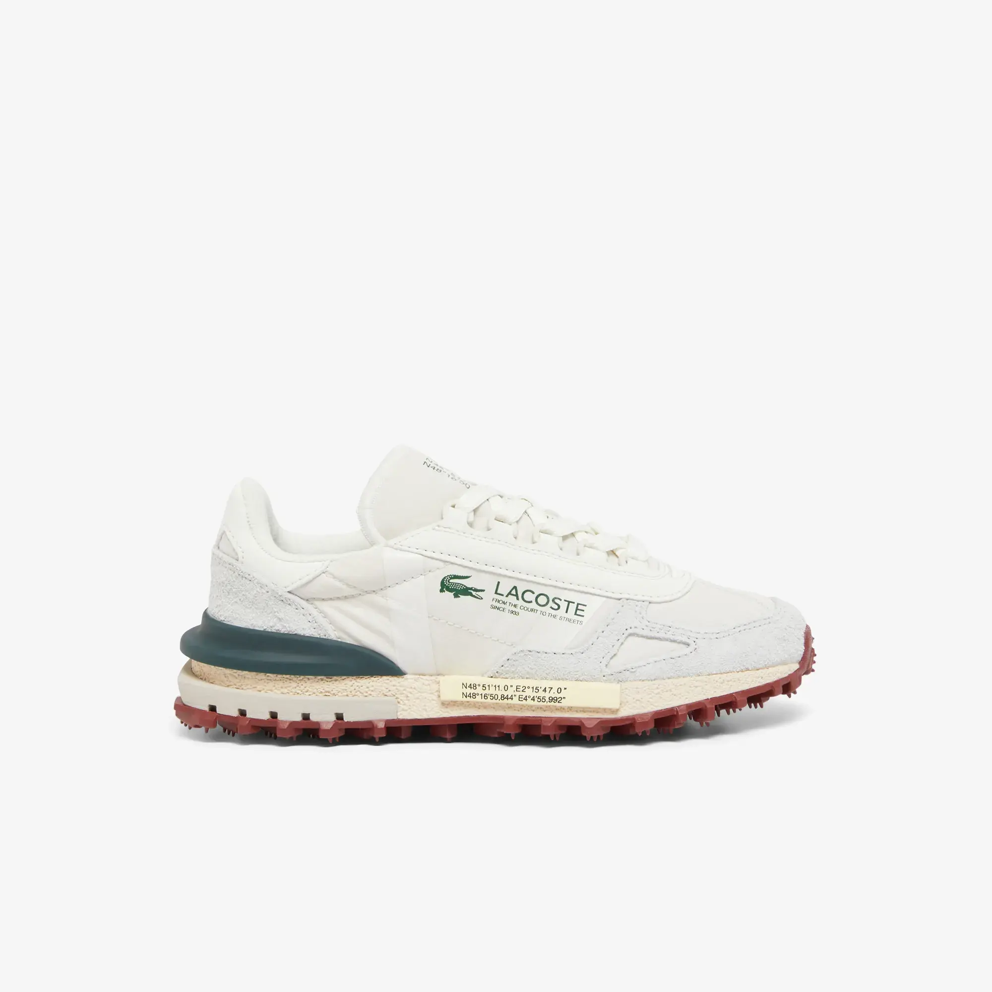 Lacoste Women's Elite Active Sneakers - Off White & Dark Green