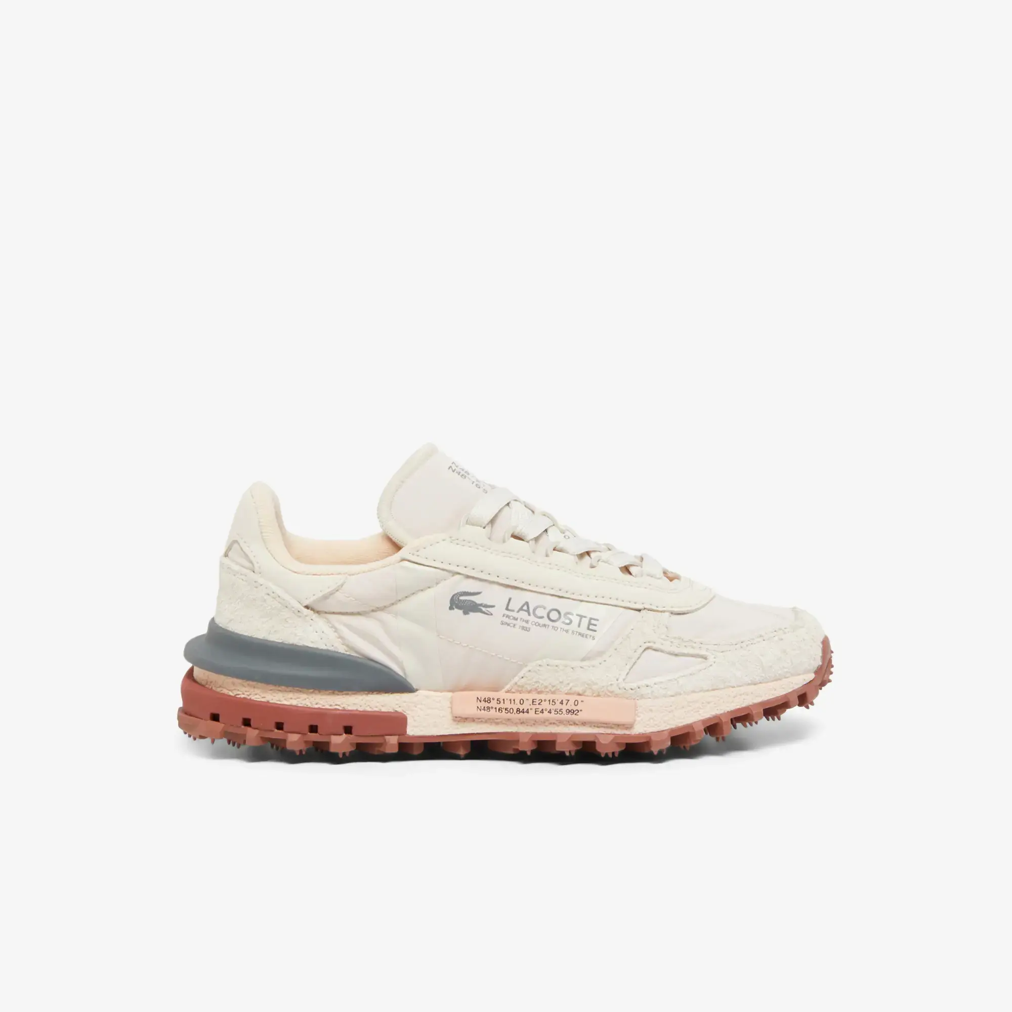 Lacoste Women's Elite Active Sneakers - Off White & Light Pink