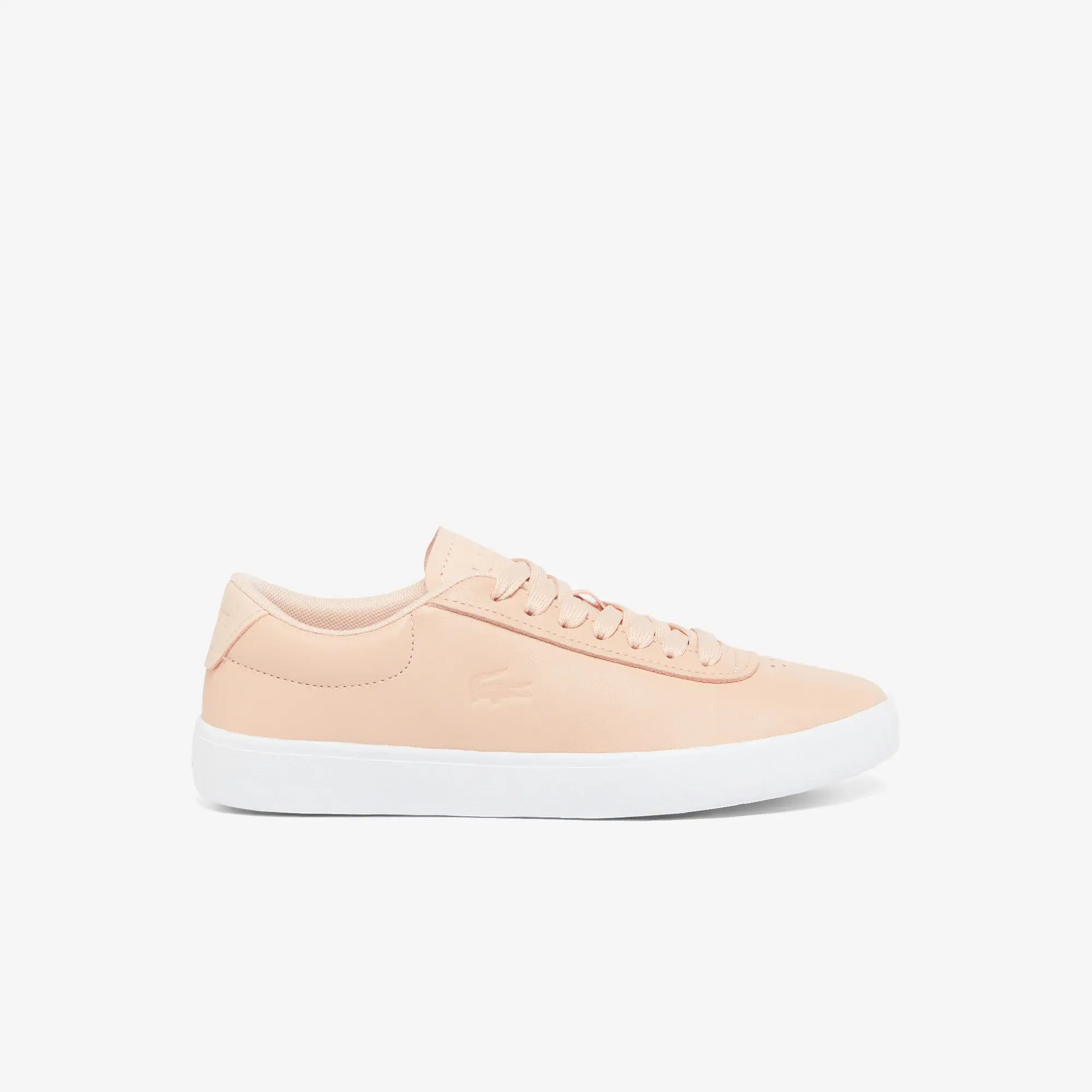 Lacoste Women's Baseshot Evo Leather Sneakers - Light Pink & White