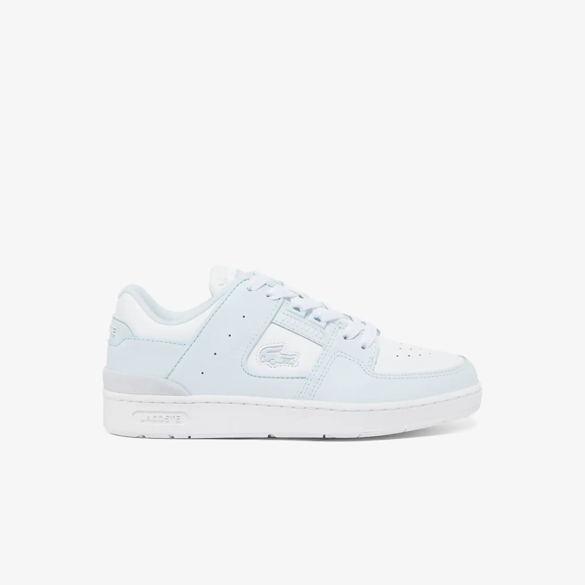 Lacoste Women's Court Cage Leather Sneakers - Light Blue / White