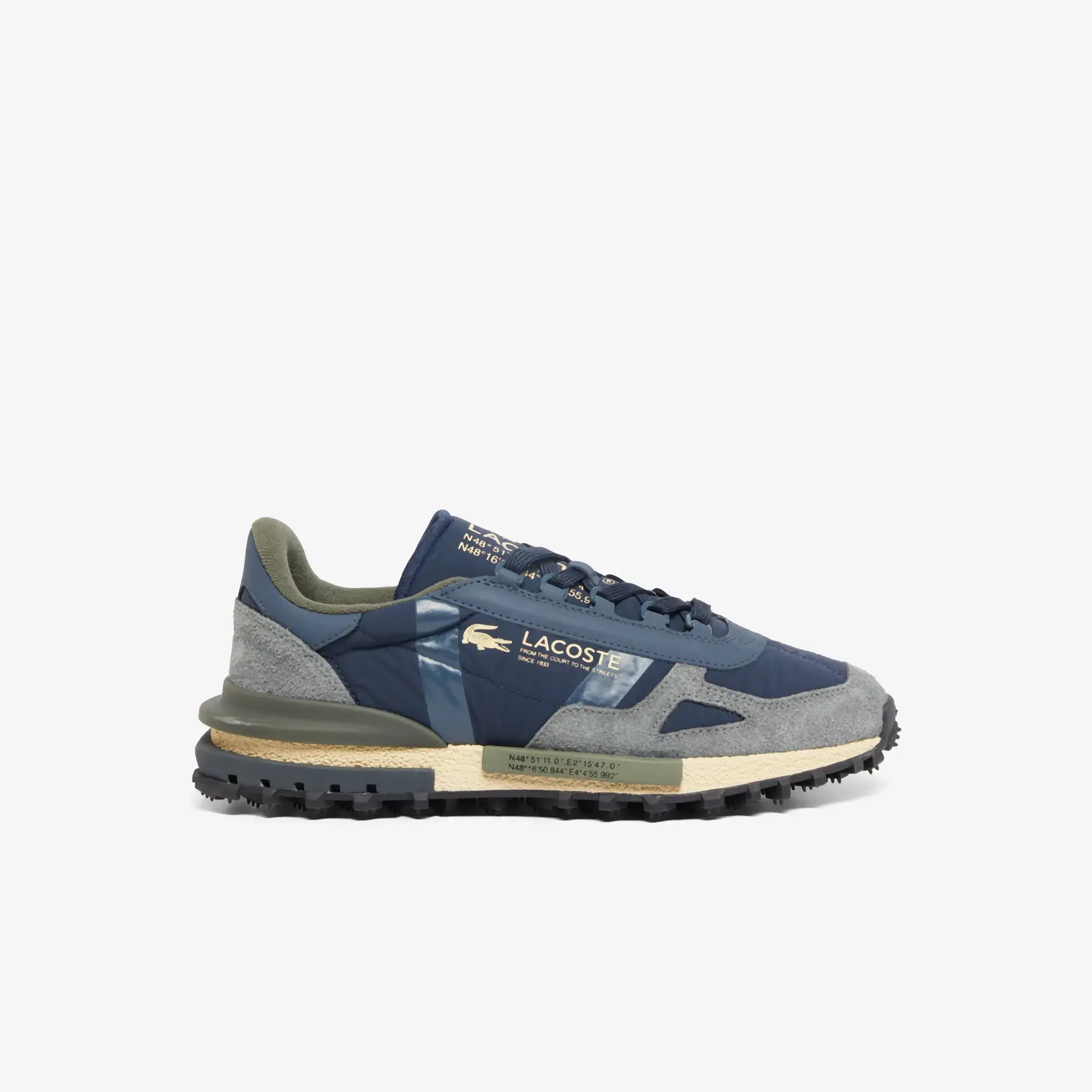 Lacoste Men's Elite Active Sneakers - Navy / Khaki