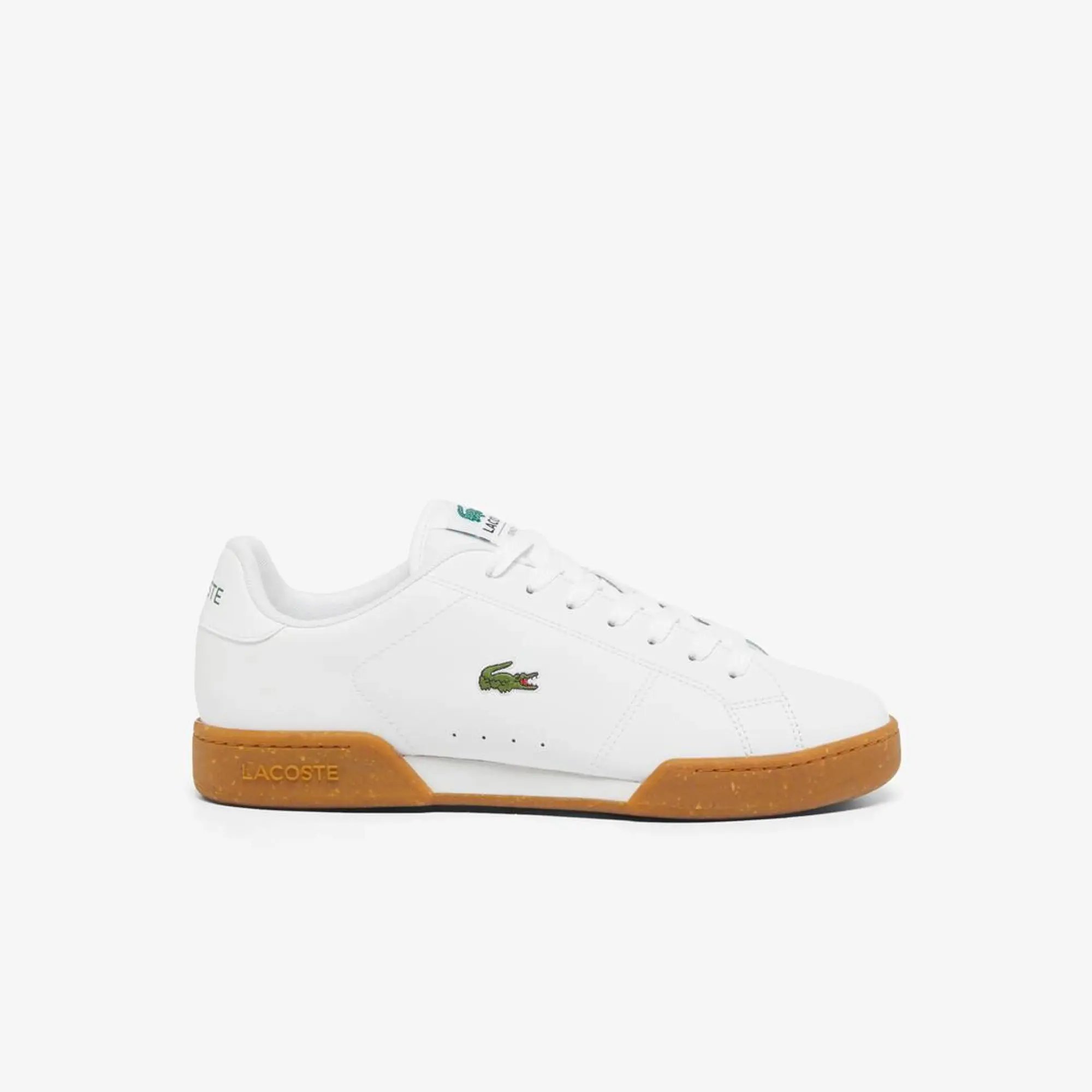 Lacoste Men's Carnaby Cup Leather Sneakers - White & Gum