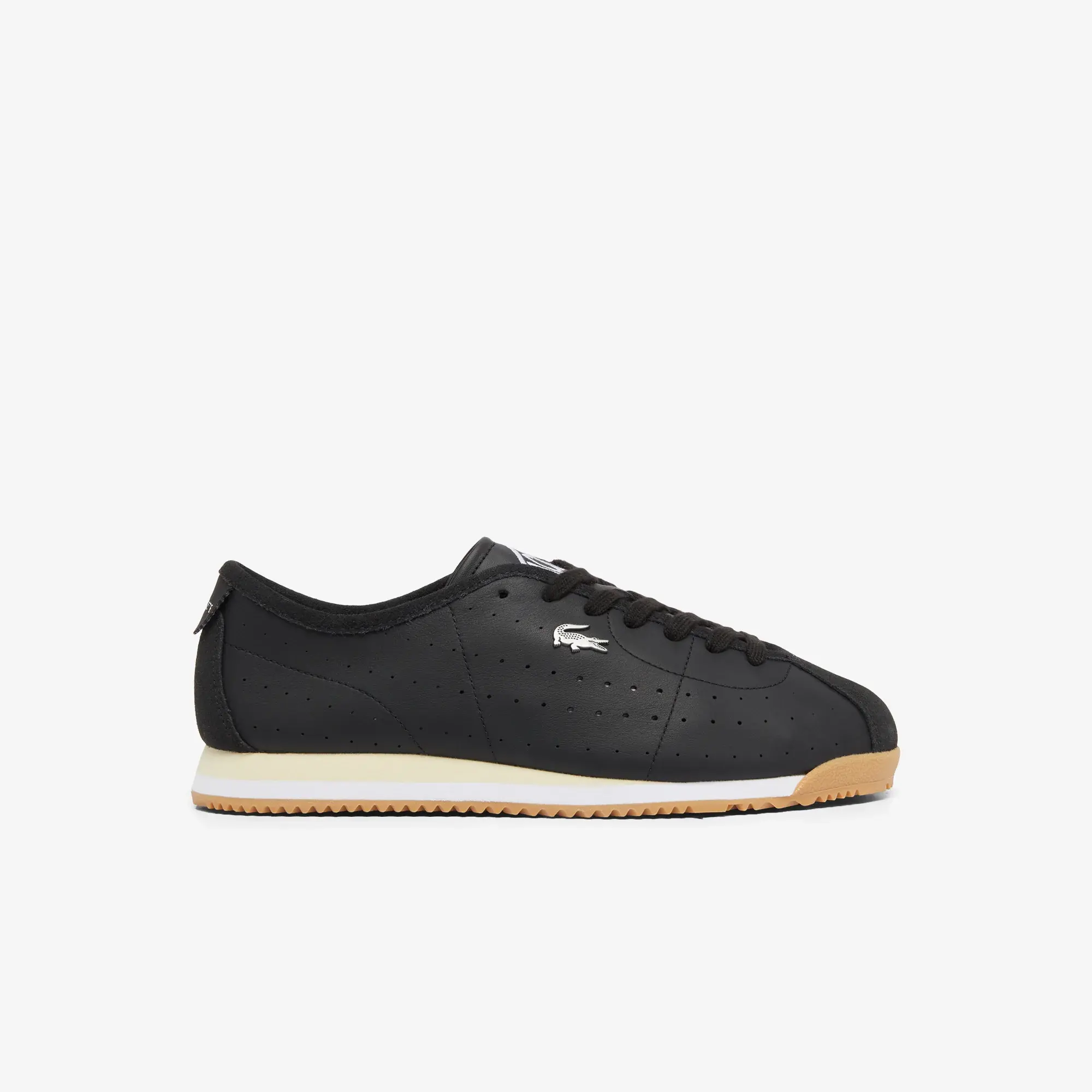 Lacoste Men's Club-Low Leather Sneakers - Black & Off White