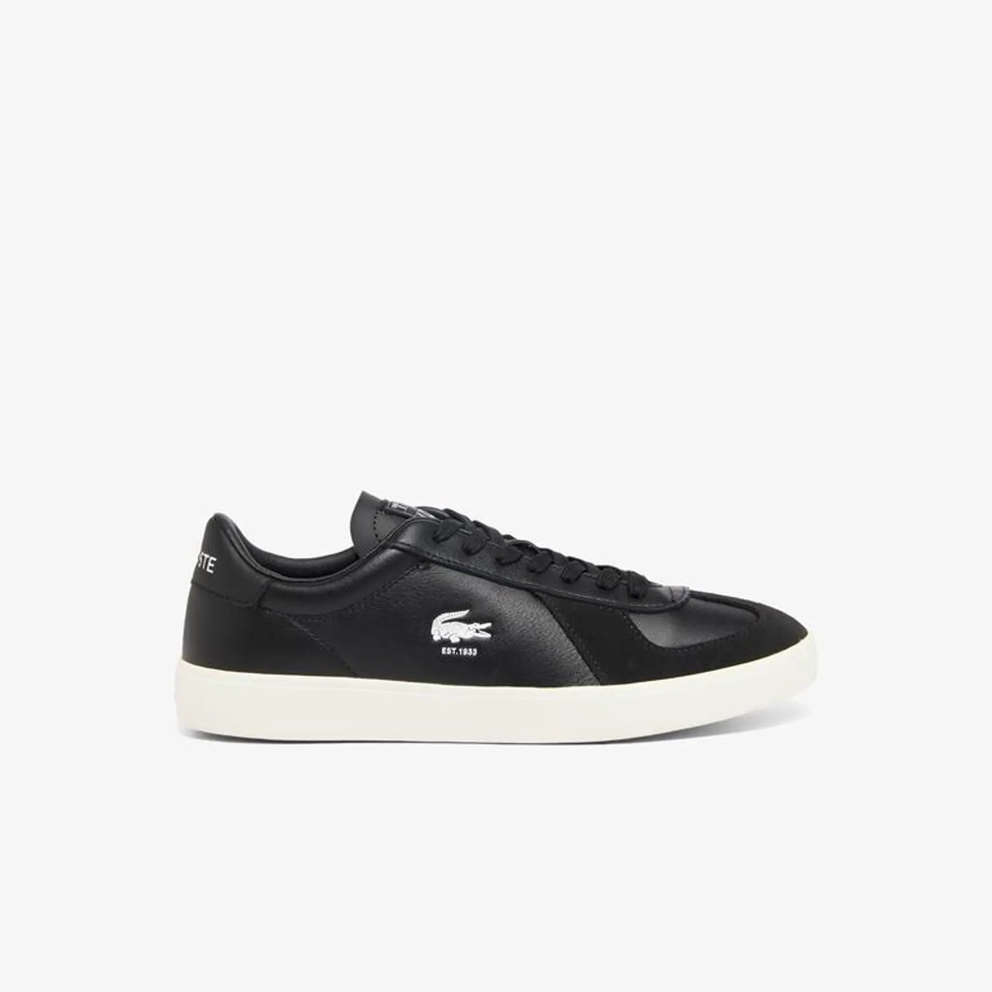 Lacoste Men's Baseshot Pro Leather Sneakers - Black & Off White