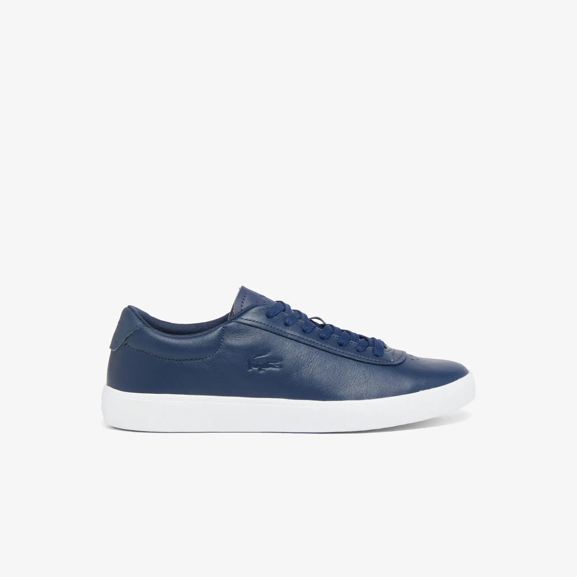 Lacoste Men's Baseshot Evo Leather Sneakers - Navy & White