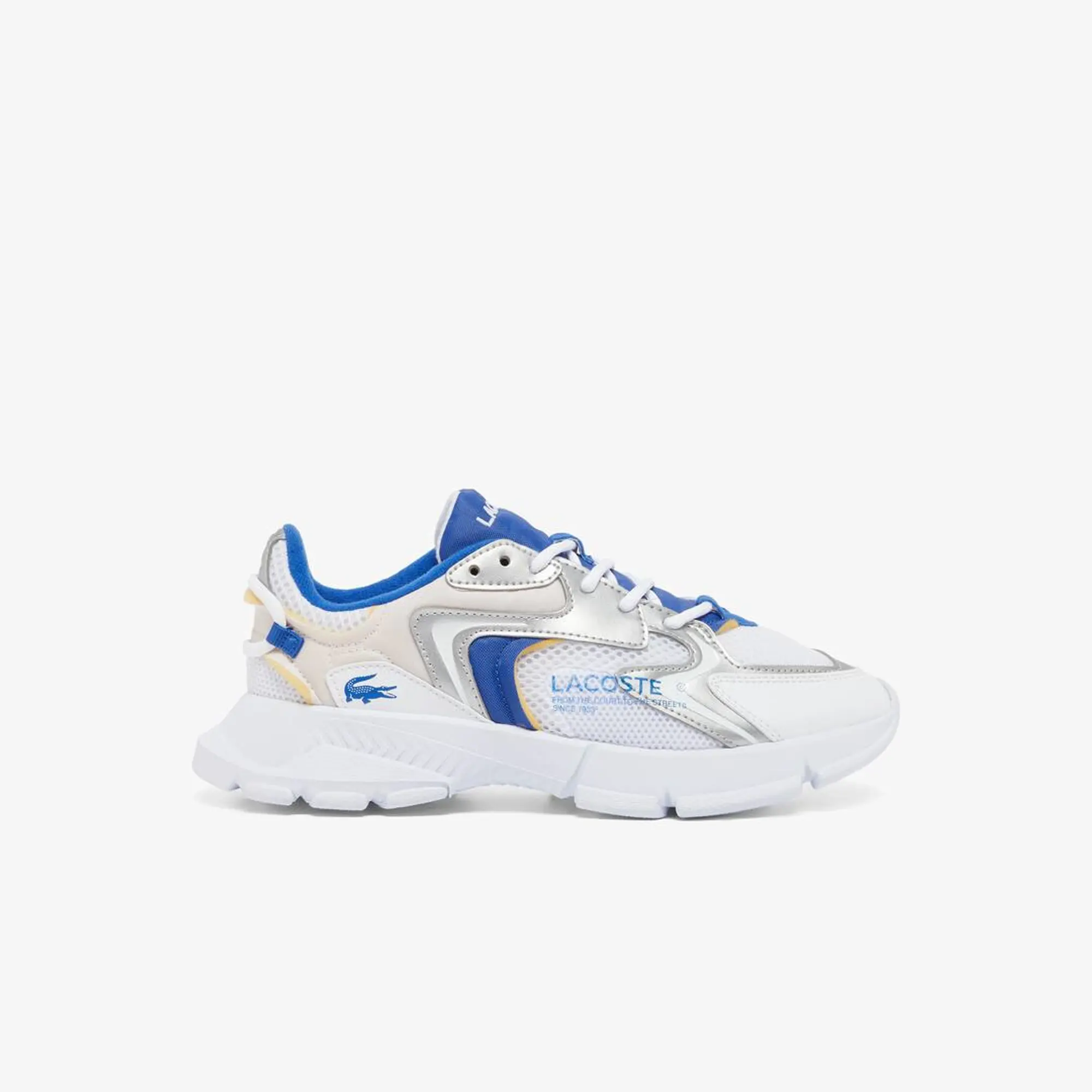 Lacoste Junior's L003 Neo Sneakers - White & Blue