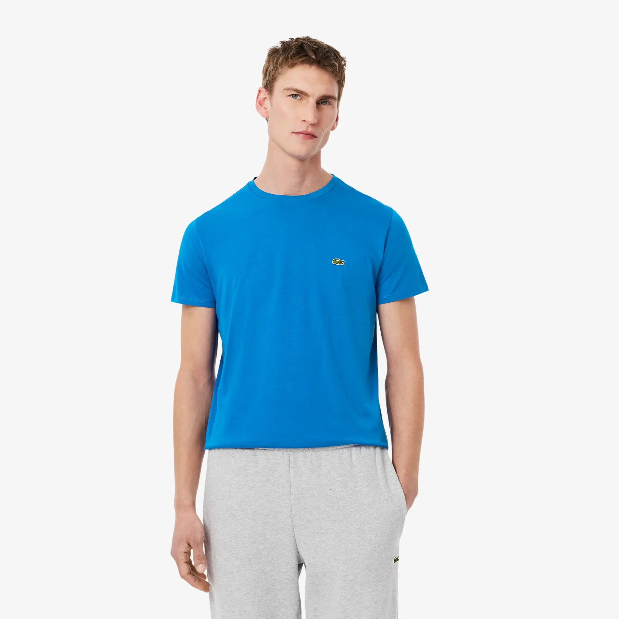 Lacoste Lightweight Cotton Pima T-shirt - Denim Blue