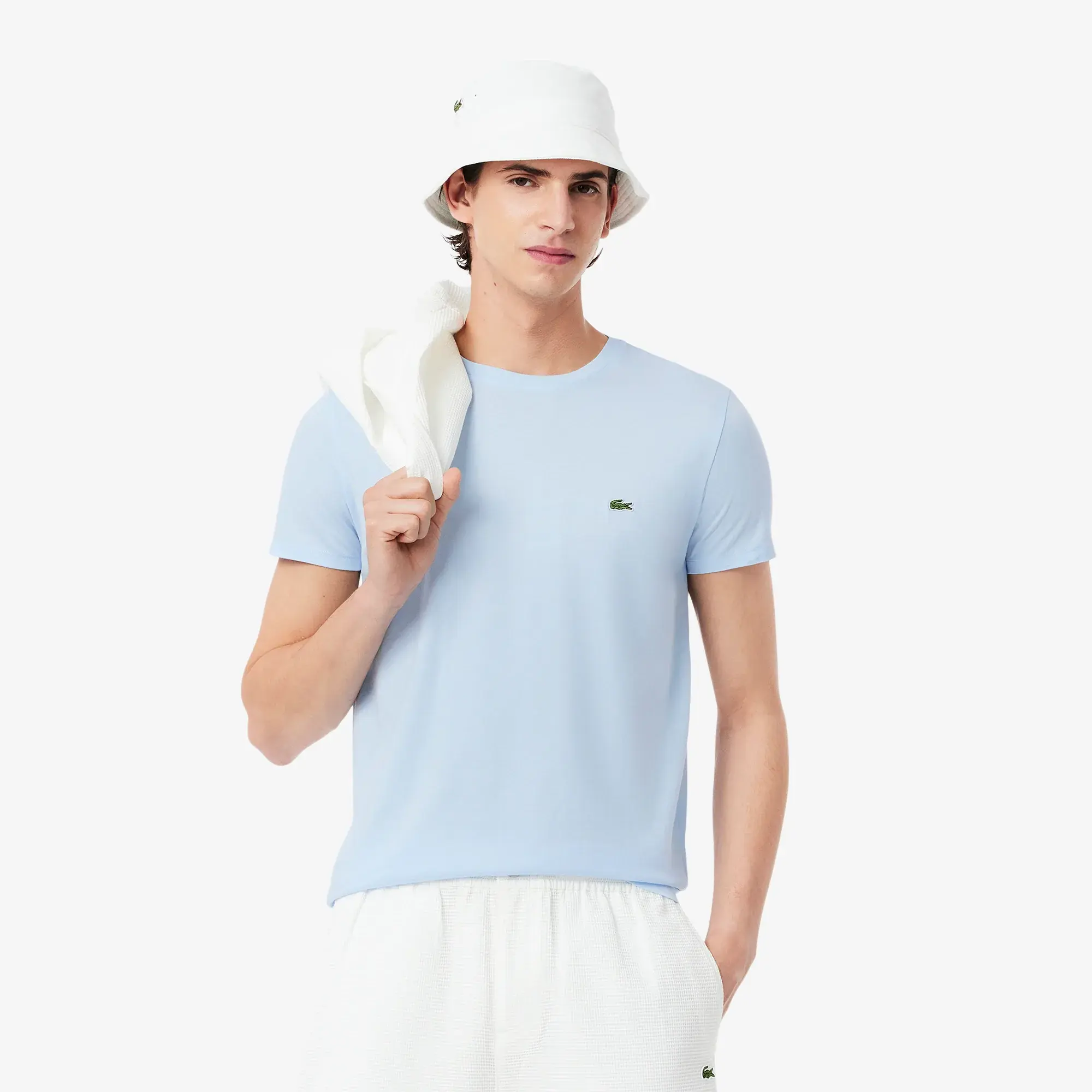 Lacoste Lightweight Cotton Pima T-shirt - Light Blue