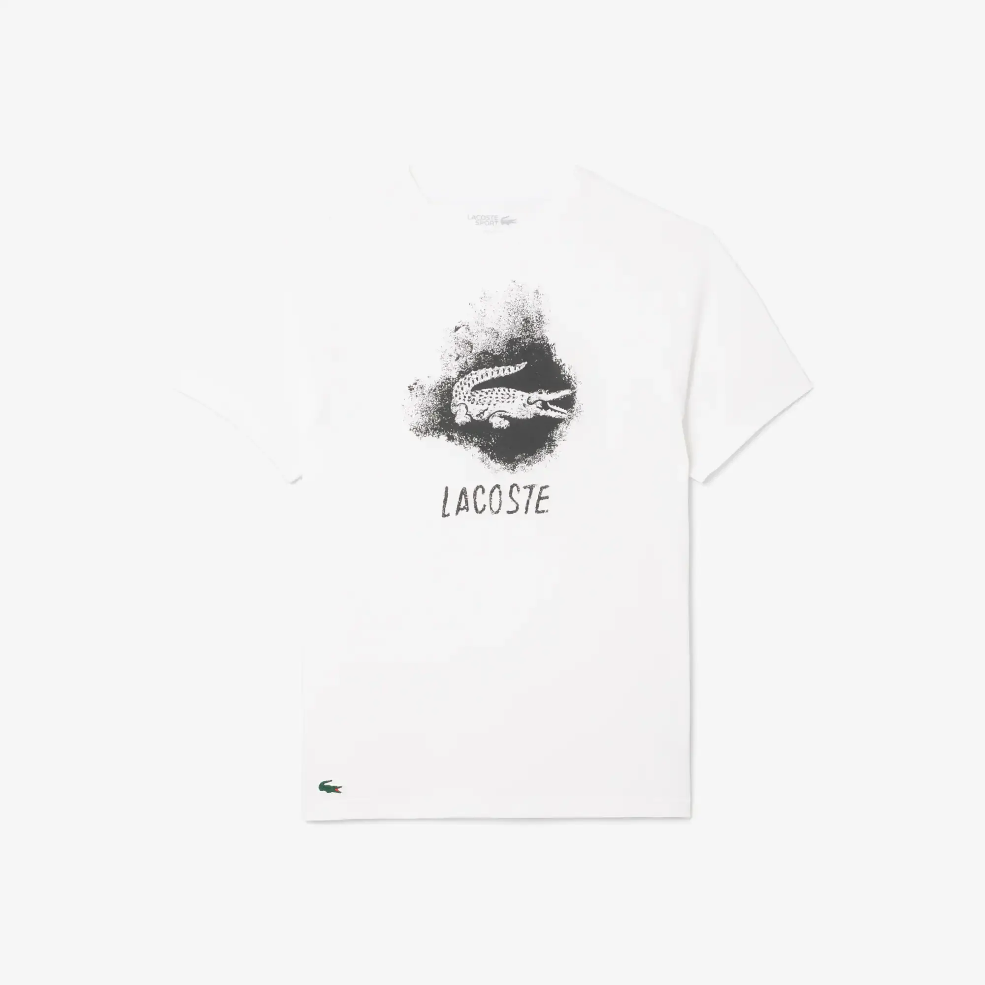 Lacoste Ultra Dry Graphic Sport T-shirt - White