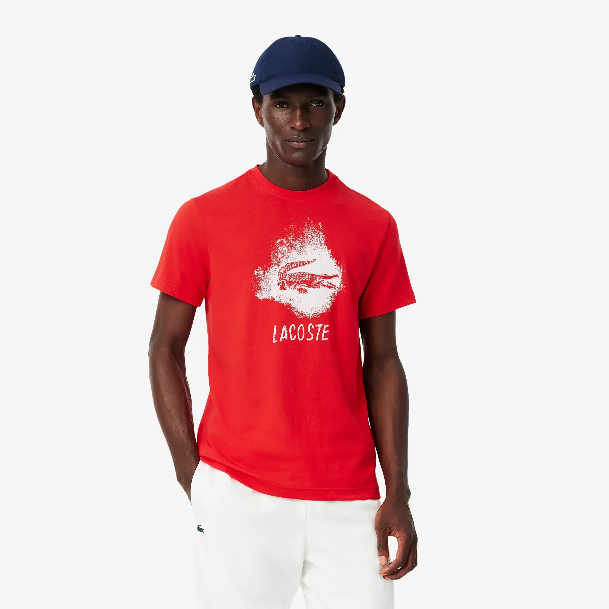 Lacoste Ultra Dry Graphic Sport T-shirt - Red