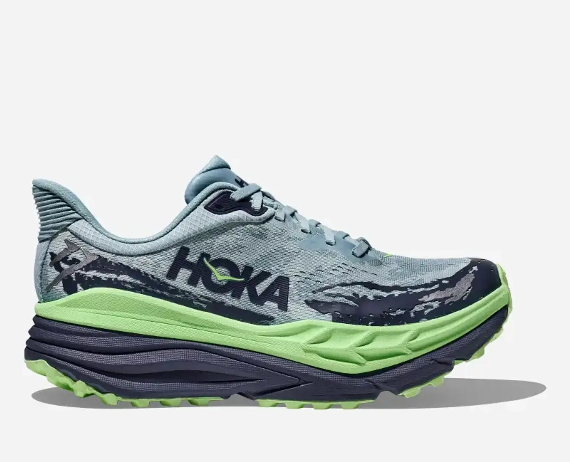 Hoka One One HOKA Men's Stinson 7 Trail Shoes in Druzy/Anchor