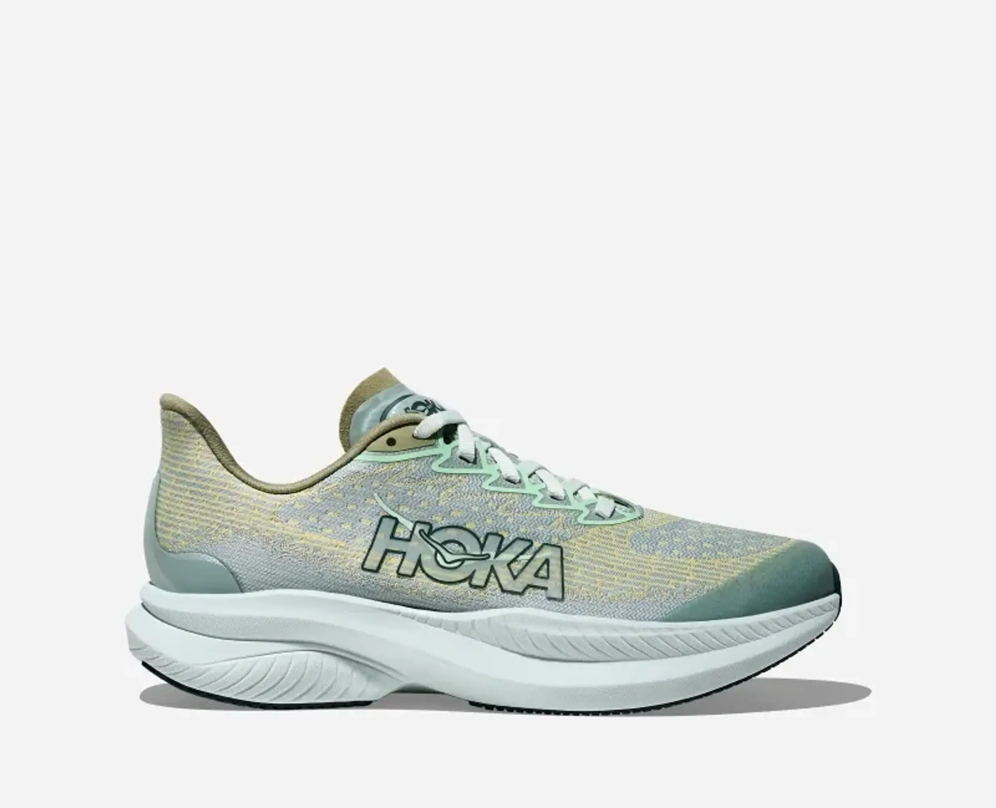 Hoka One One HOKA Kid's Mach 6 Road Running Shoes in Druzy/Yuzu