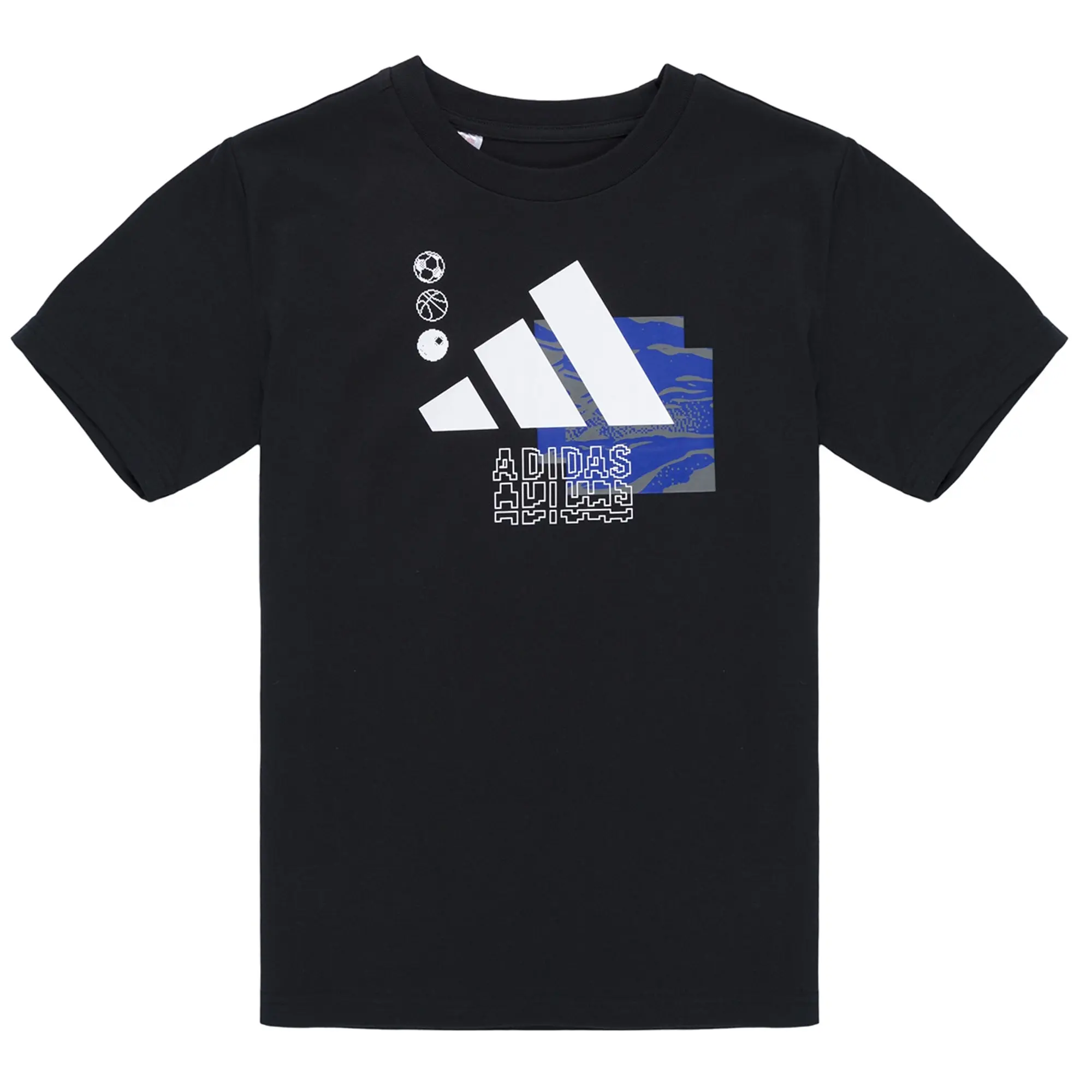 adidas  -  boys's Children's T shirt in Black