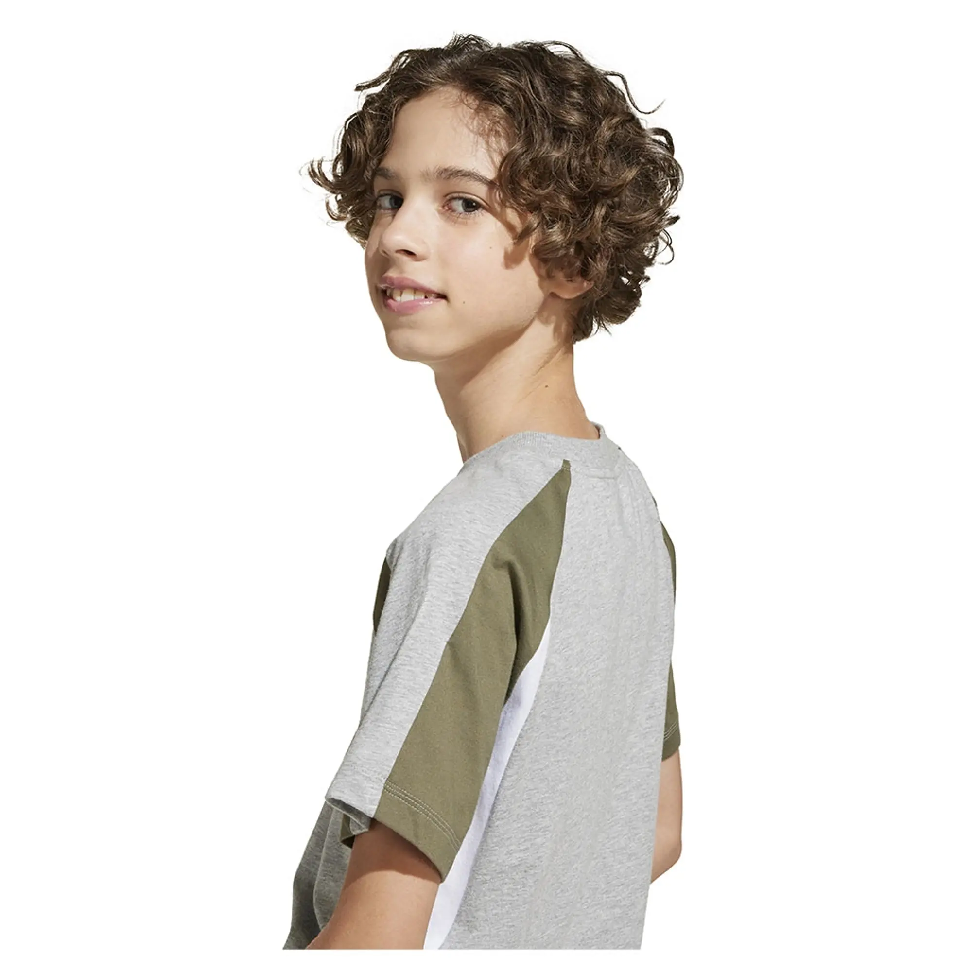 adidas  -  boys's Children's T shirt in Grey