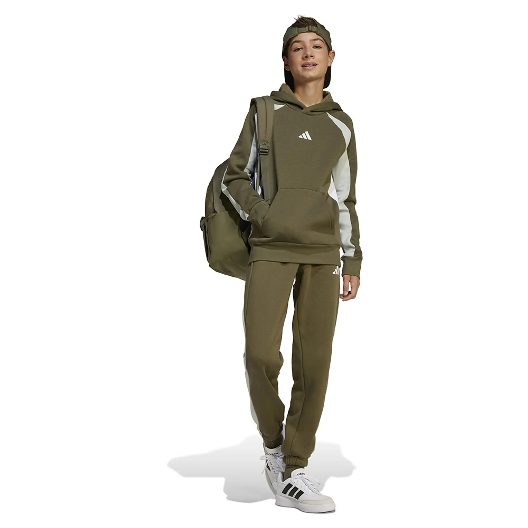 Adidas Seasonal Essentials Colorblock Fleece Hoodie