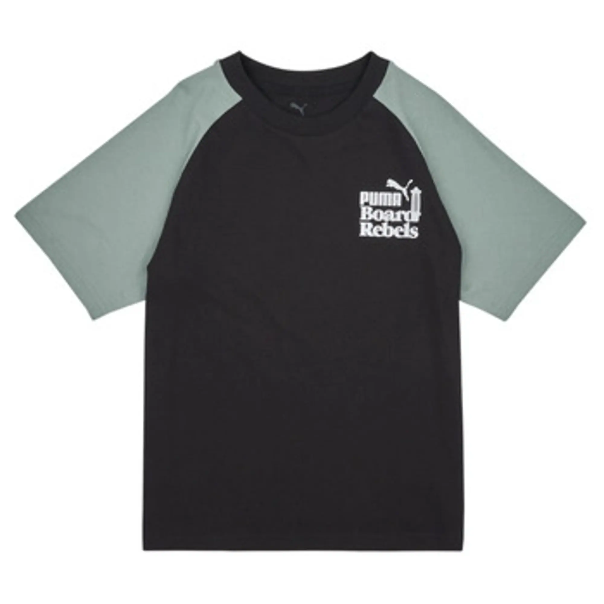Puma  ESS MID90S GRAPHIC TEE II B  boys's Children's T shirt in Black