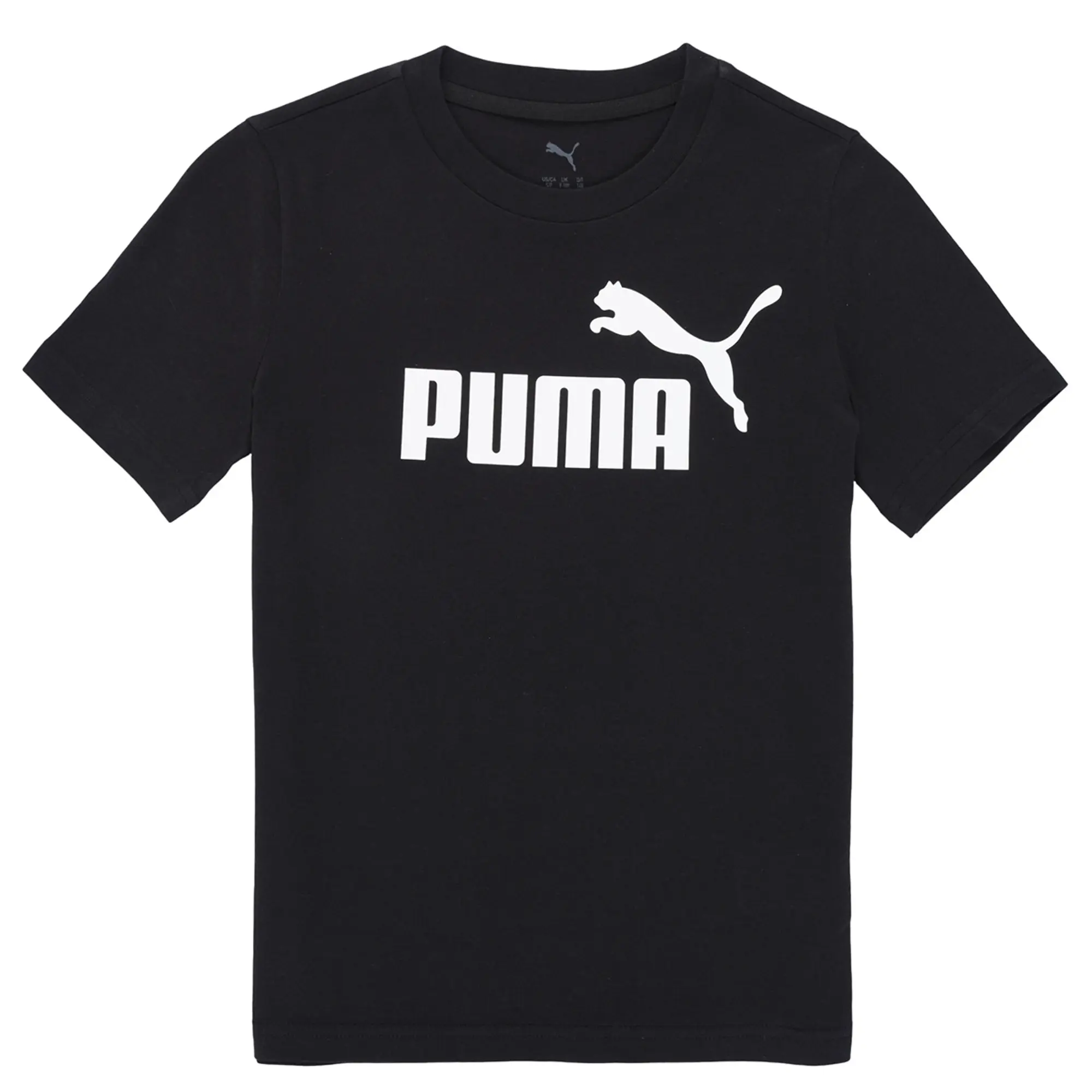 Puma  ESS NO1 LOGO TEE B  boys's Children's T shirt in Black