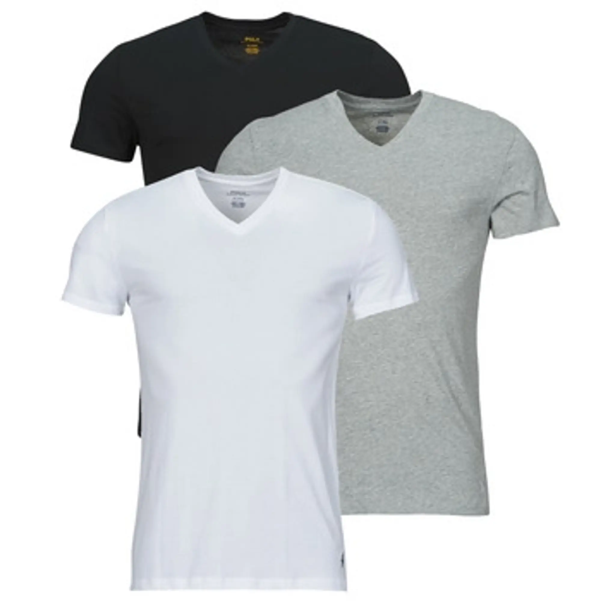 Polo Ralph Lauren  S / S V-NECK-3 PACK-V-NECK UNDERSHIRT  men's T shirt in Multicolour