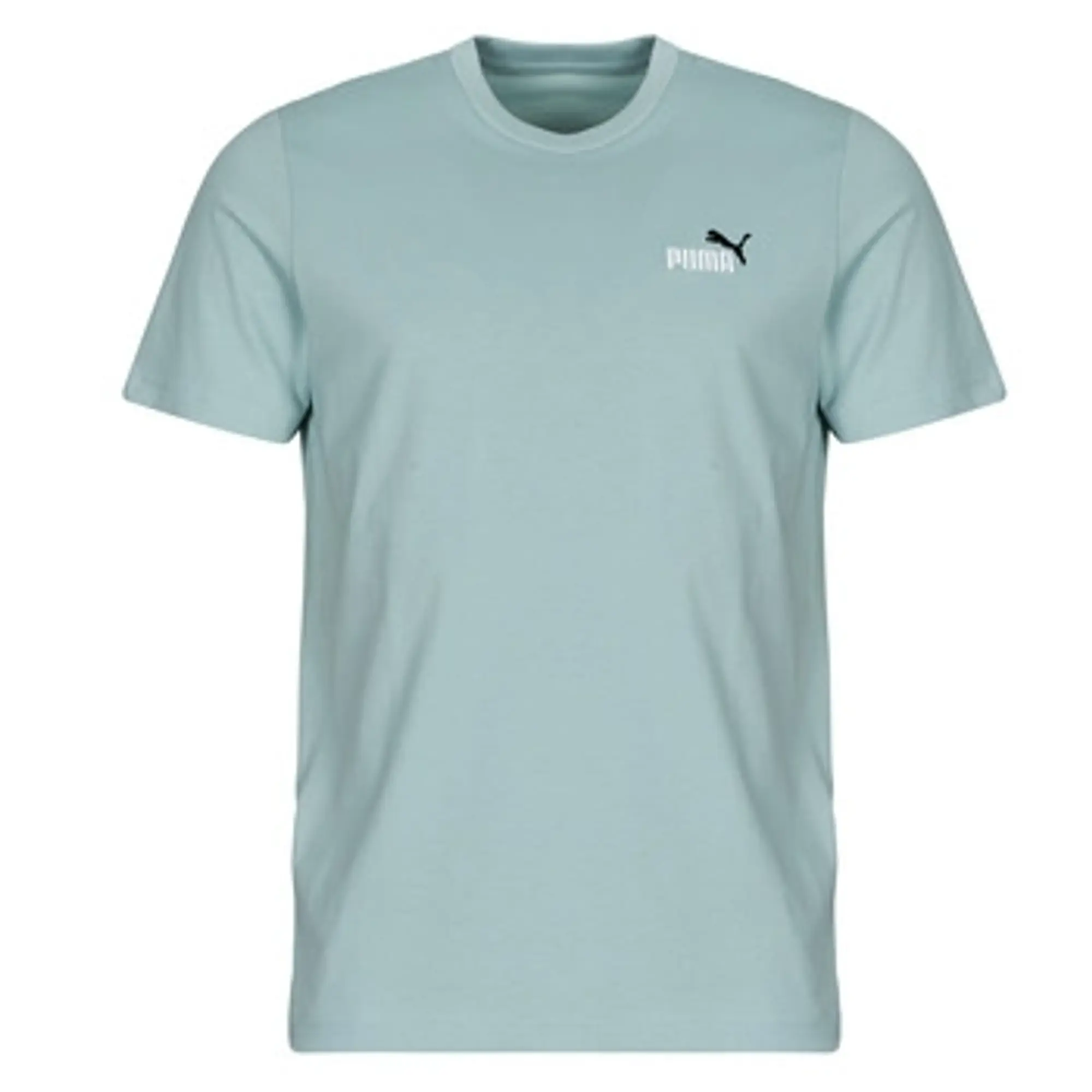 Puma  ESS 2 COLOR SMALL LOGO TEE  men's T shirt in Blue