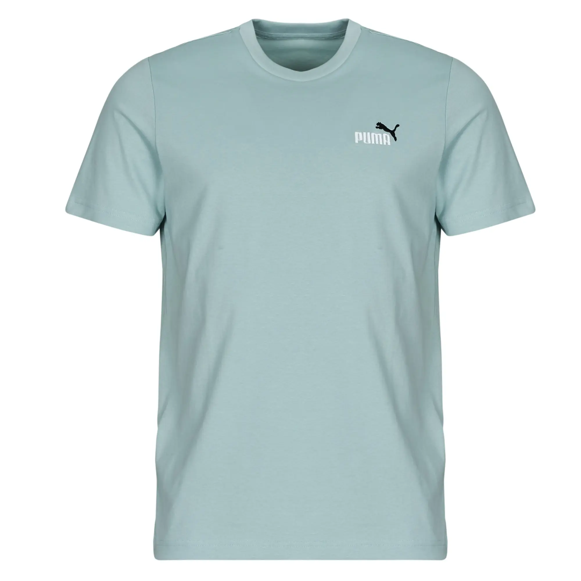 Puma  ESS 2 COLOR SMALL LOGO TEE  men's T shirt in Blue