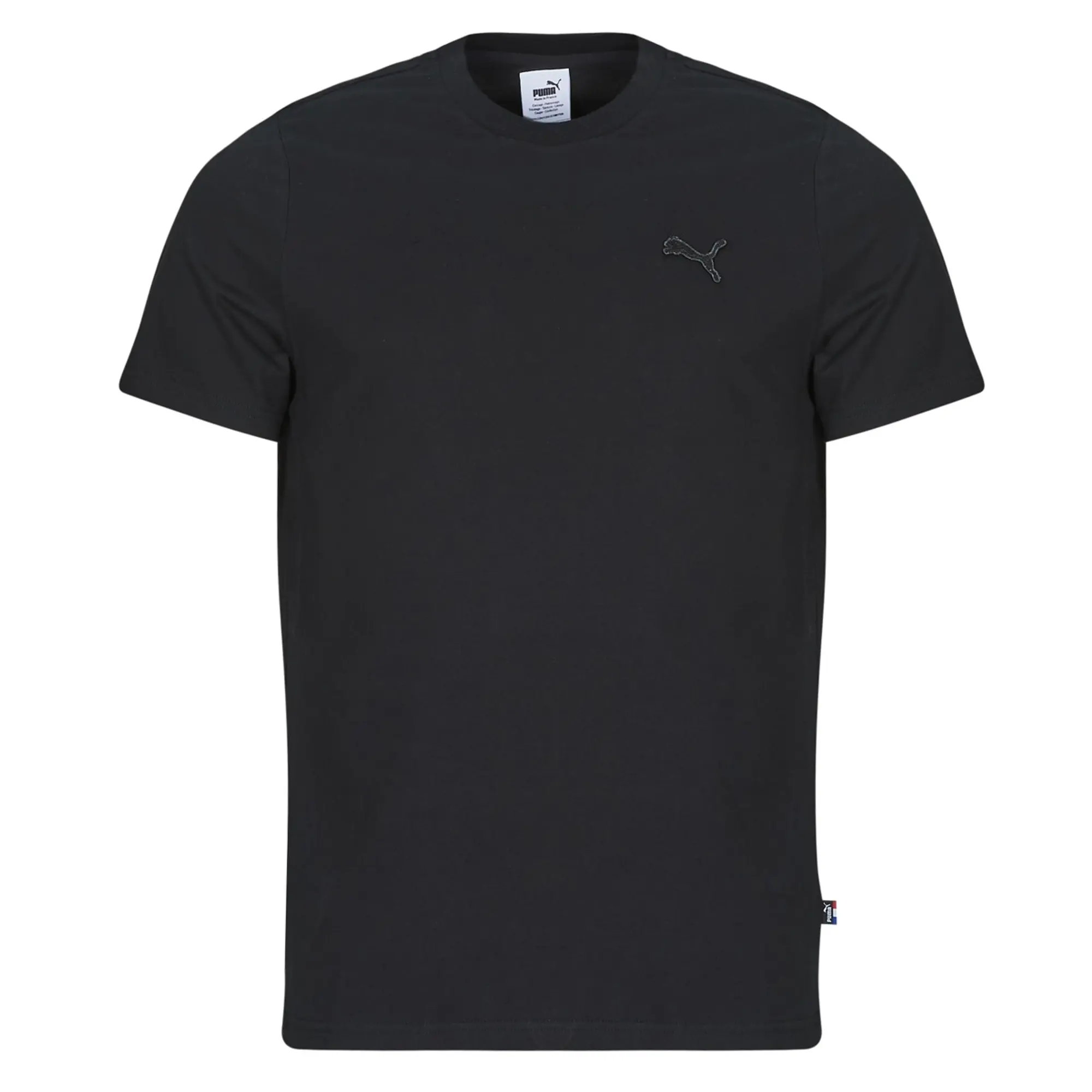 Puma  TEE MIF BADGE BRODE  men's T shirt in Black