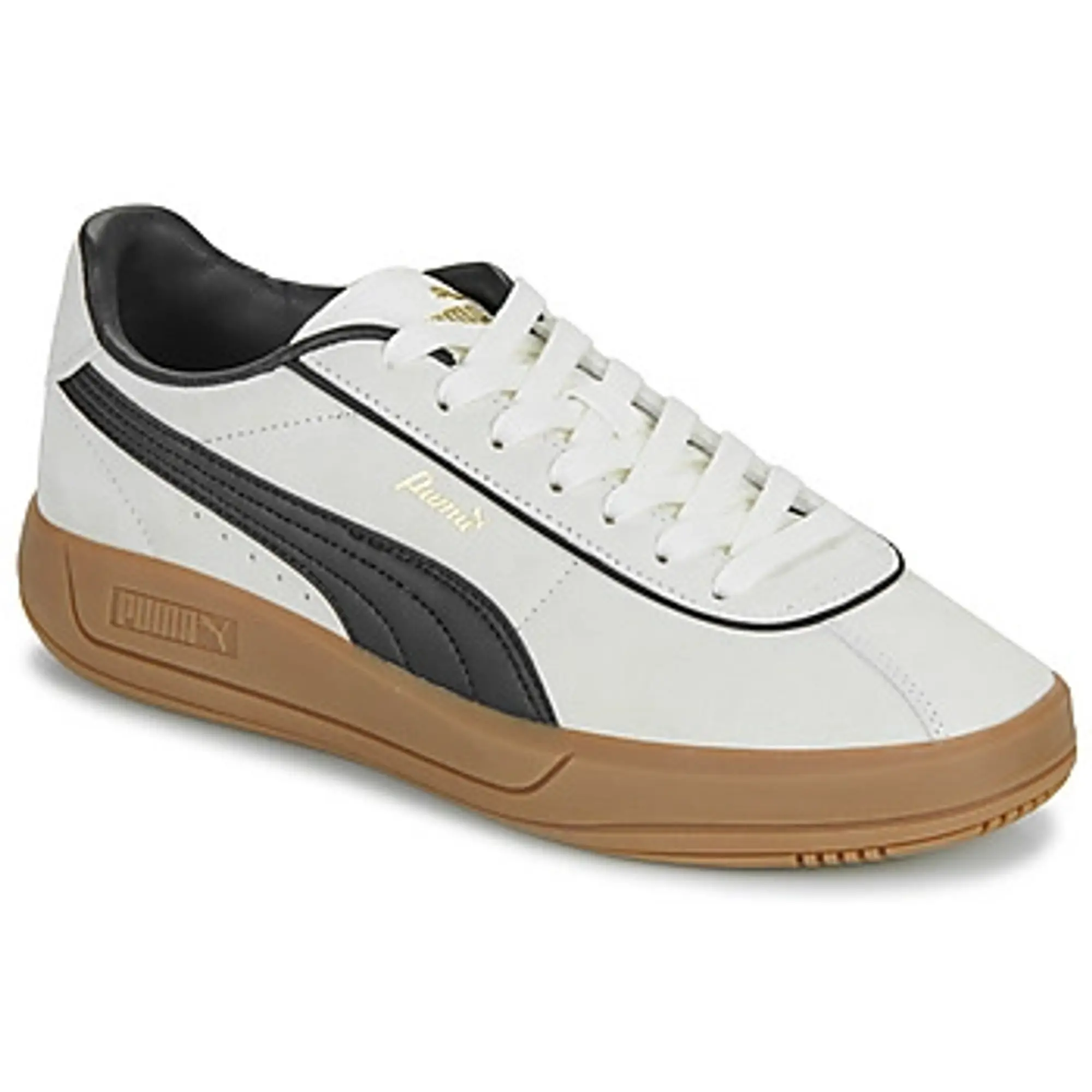 PUMA Club Klassika Suede Sneakers Women, Warm White/Black/Gold