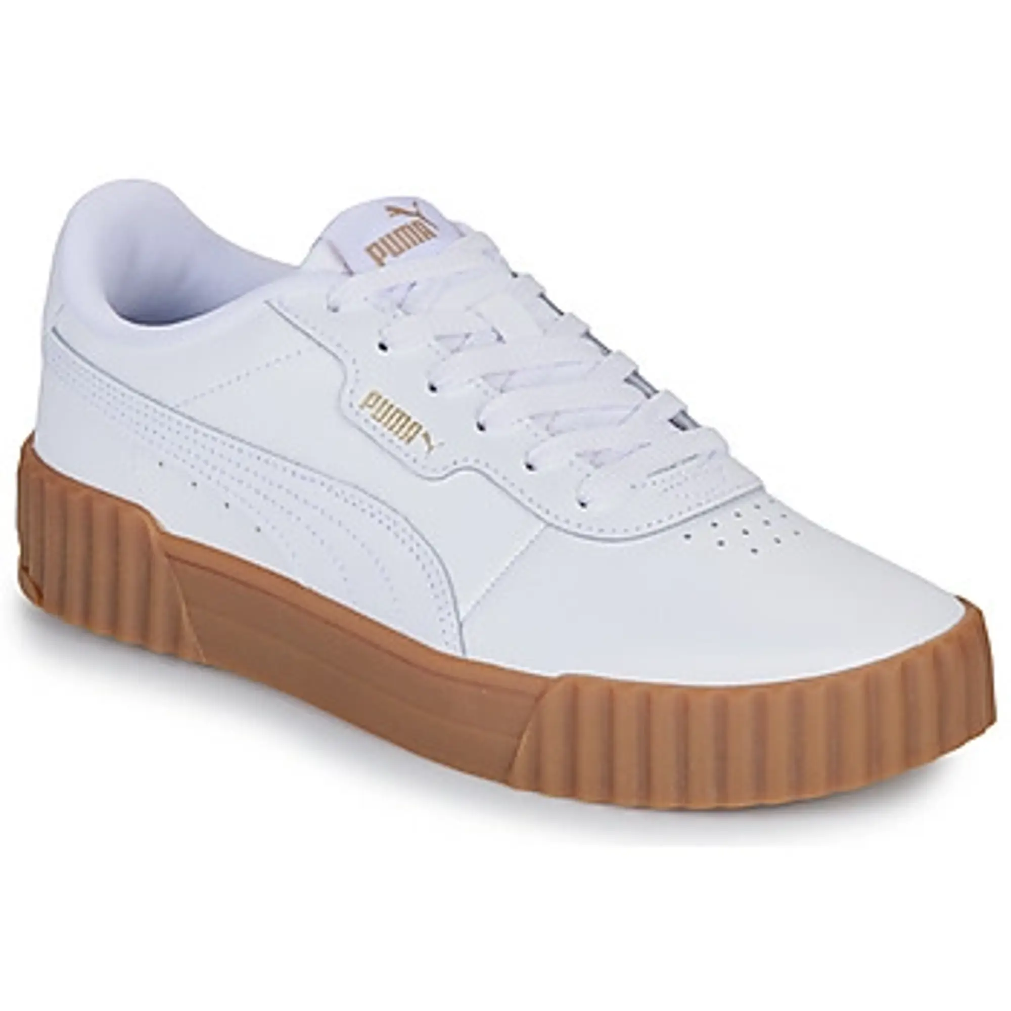 PUMA Carina 3.0 Sneakers Women, White/Gold/Gum