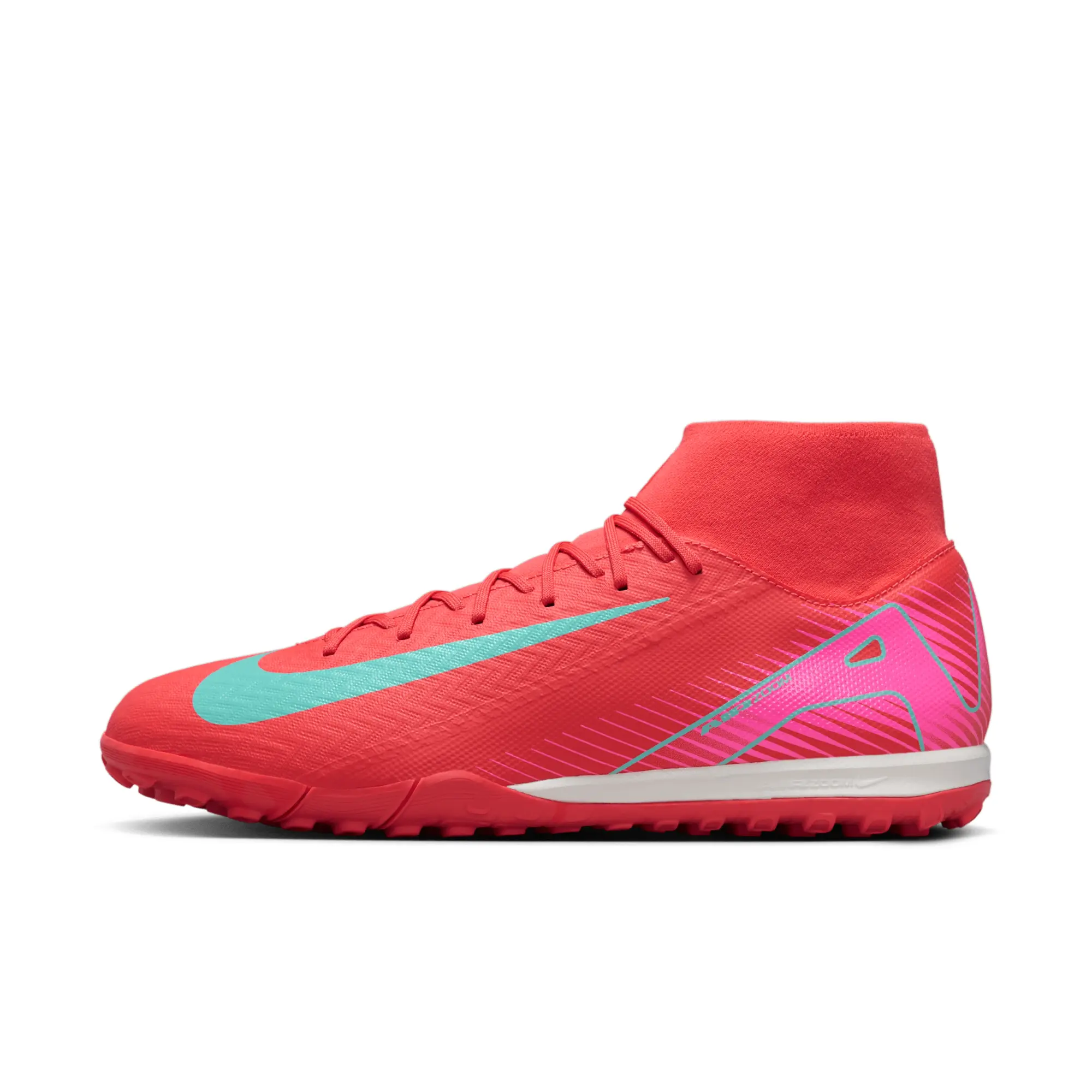 Nike Air Zoom Mercurial Superfly 10 Academy Tf Mad Energy - Ember Glow/Aurora Green - ['Red']