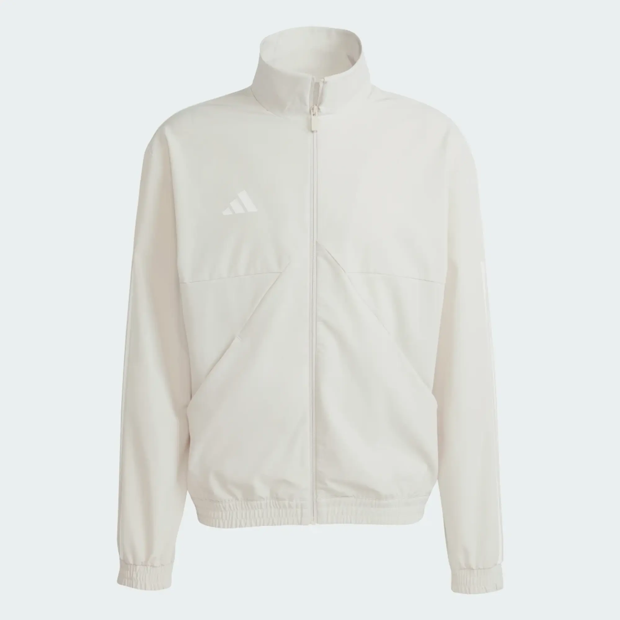 Adidas House Of Tiro Woven Track Top In Alumina / White