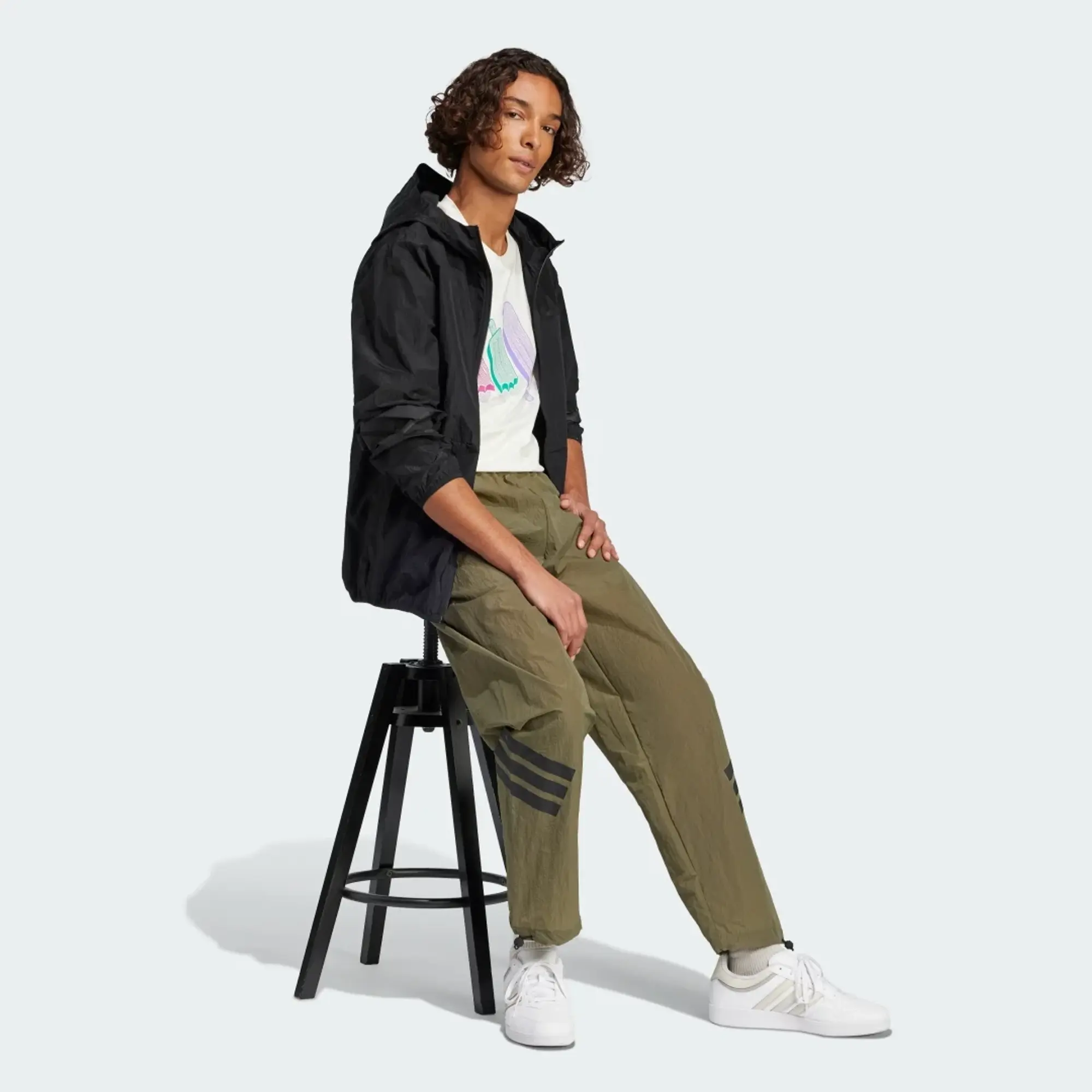 adidas Men Future Icons 3 Stripes Woven Pants