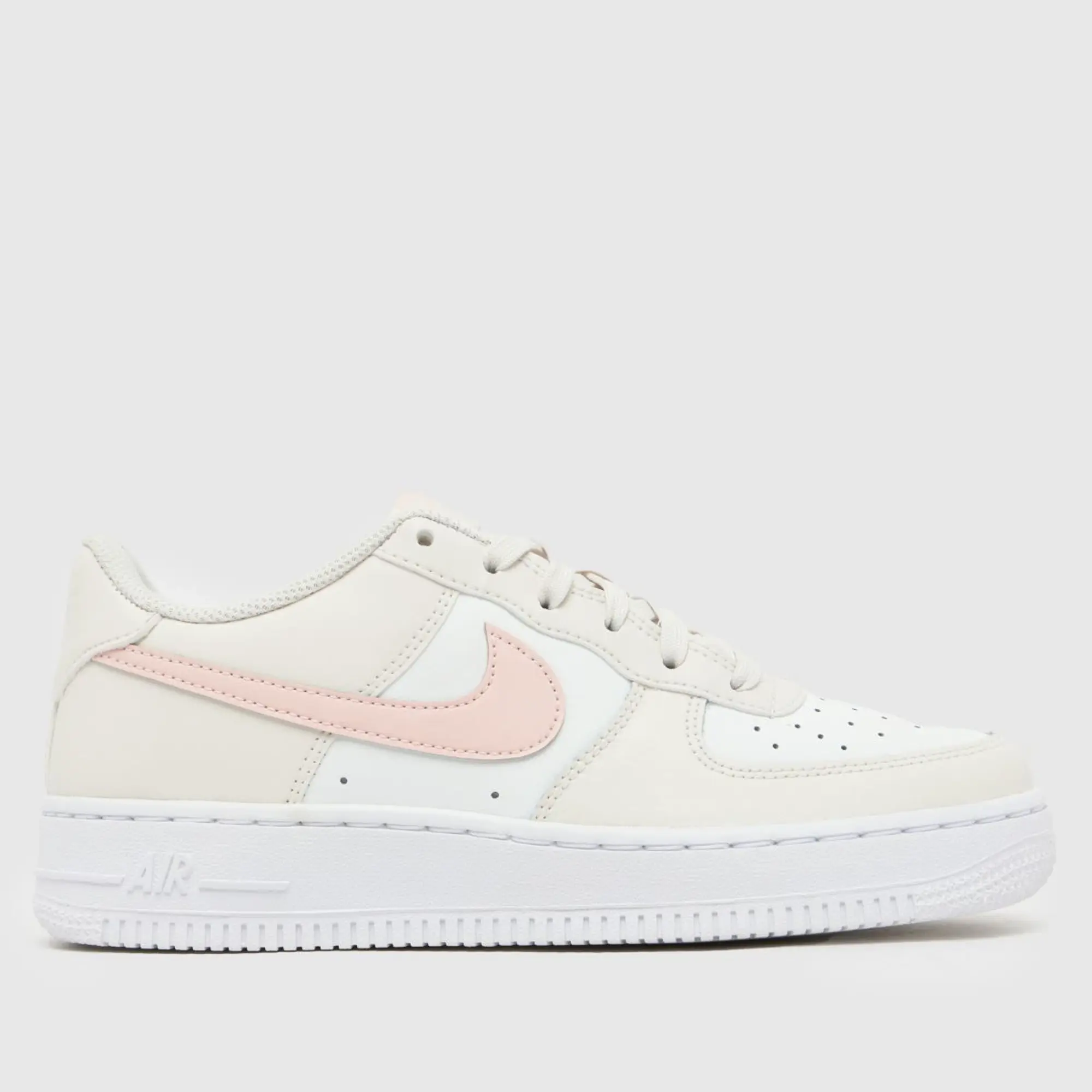 Nike beige multi air force 1 Girls Youth trainers