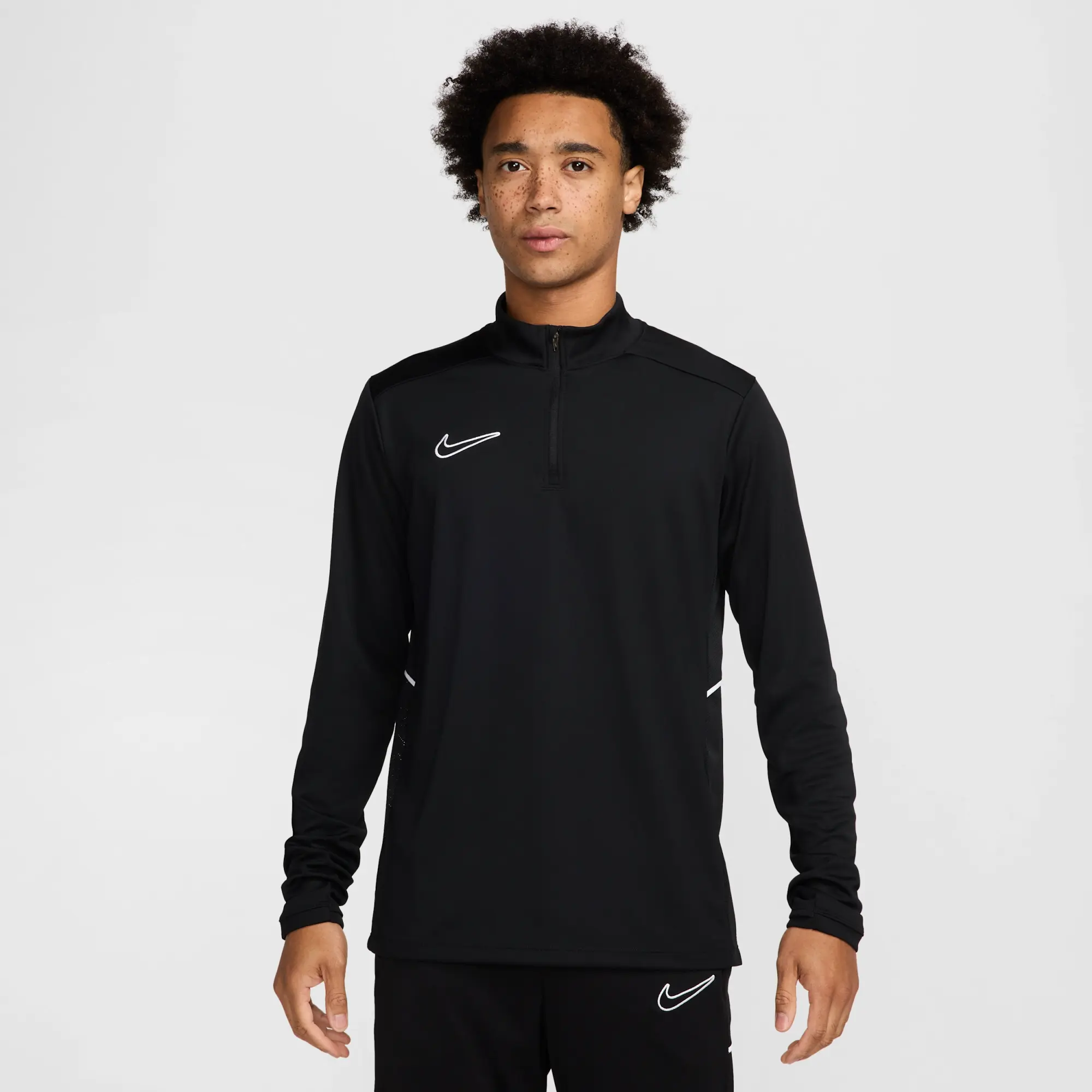 Men's Nike Academy Half Zip Top in Black