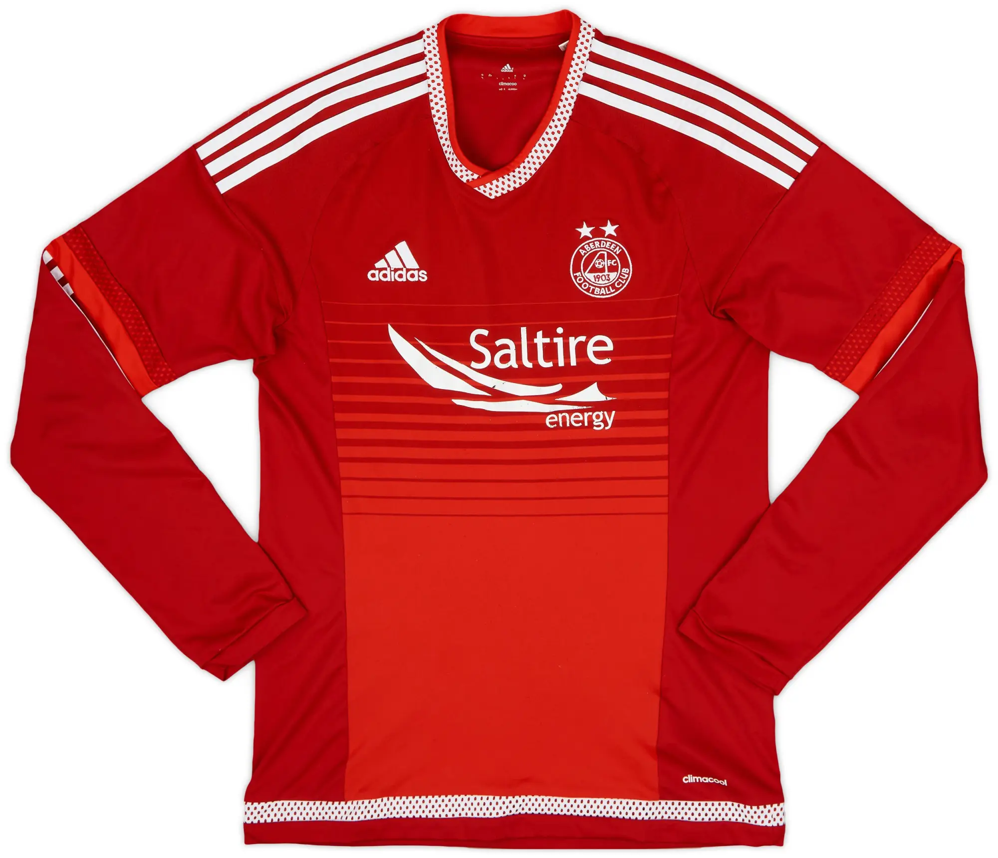 adidas 2015-16 Aberdeen Home L/S Shirt - 7/10 - (S)