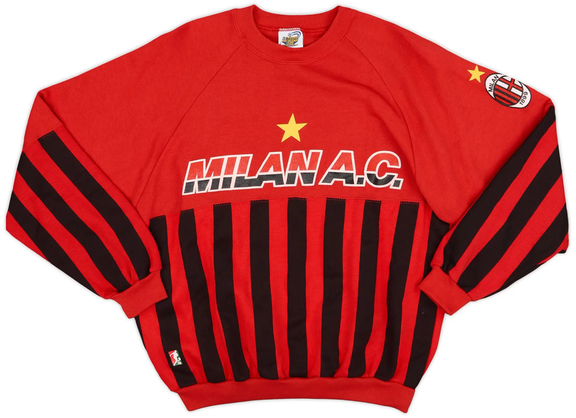 Hoodies/Sweat Tops 1990-91 AC Milan Le Felpe Dei Grandi Club Sweat Top - 9/10 - (M)
