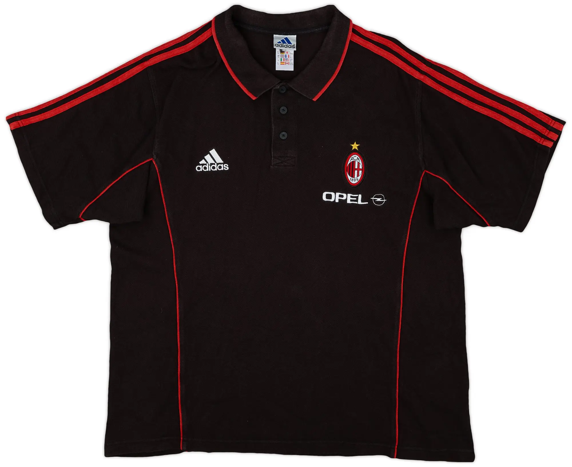 1999-00 AC Milan adidas Polo Shirt - 8/10 - (XL)