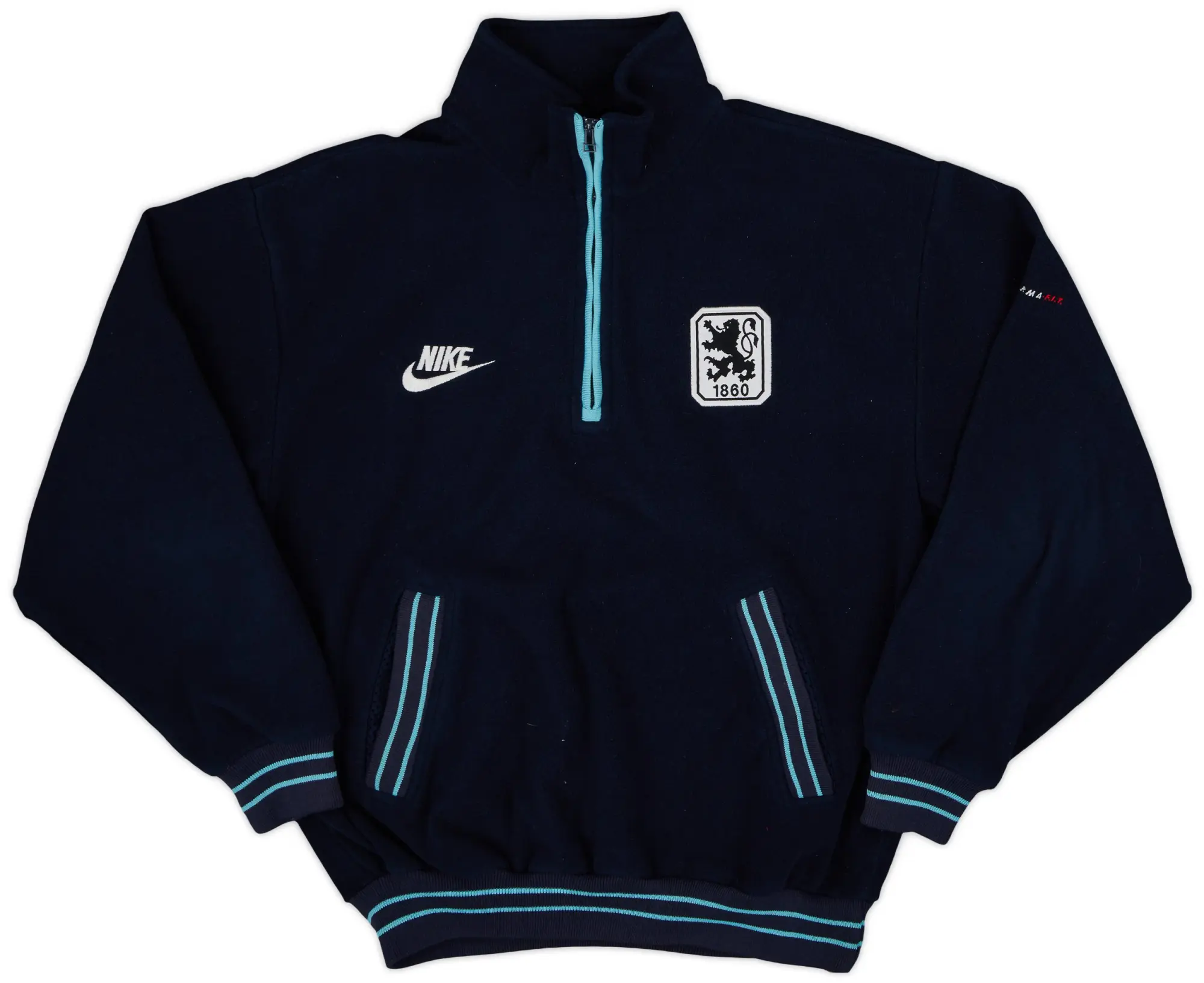 1998-99 1860 Munich Nike 1/4 Zip Fleece Top - 8/10 - (S)