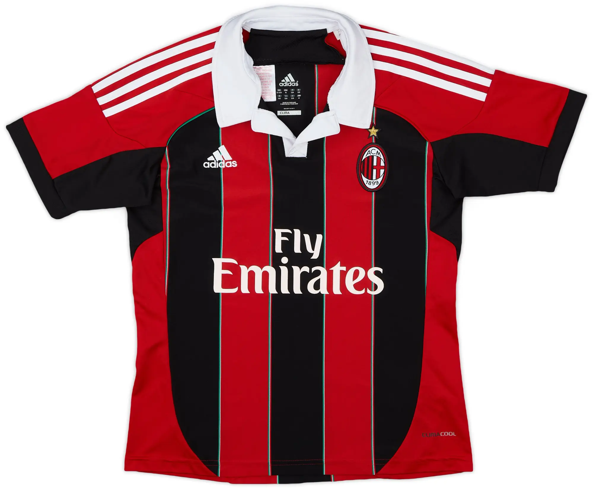 adidas 2012-13 AC Milan Home Shirt - 7/10 - (M.Boys)