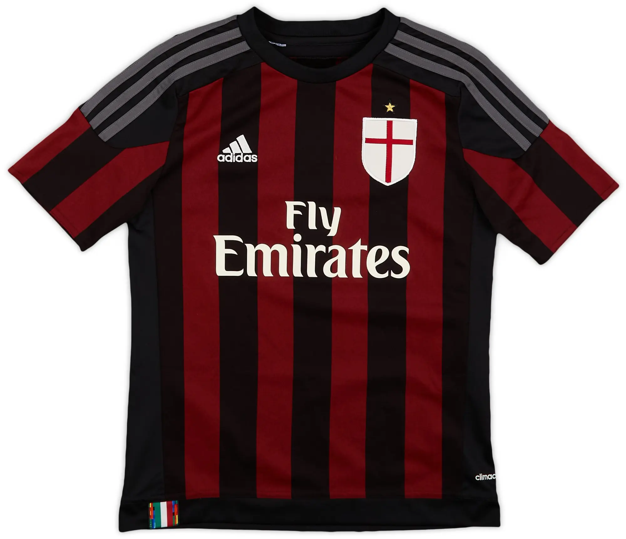 adidas 2015-16 AC Milan Home Shirt - 9/10 - (M.Boys)