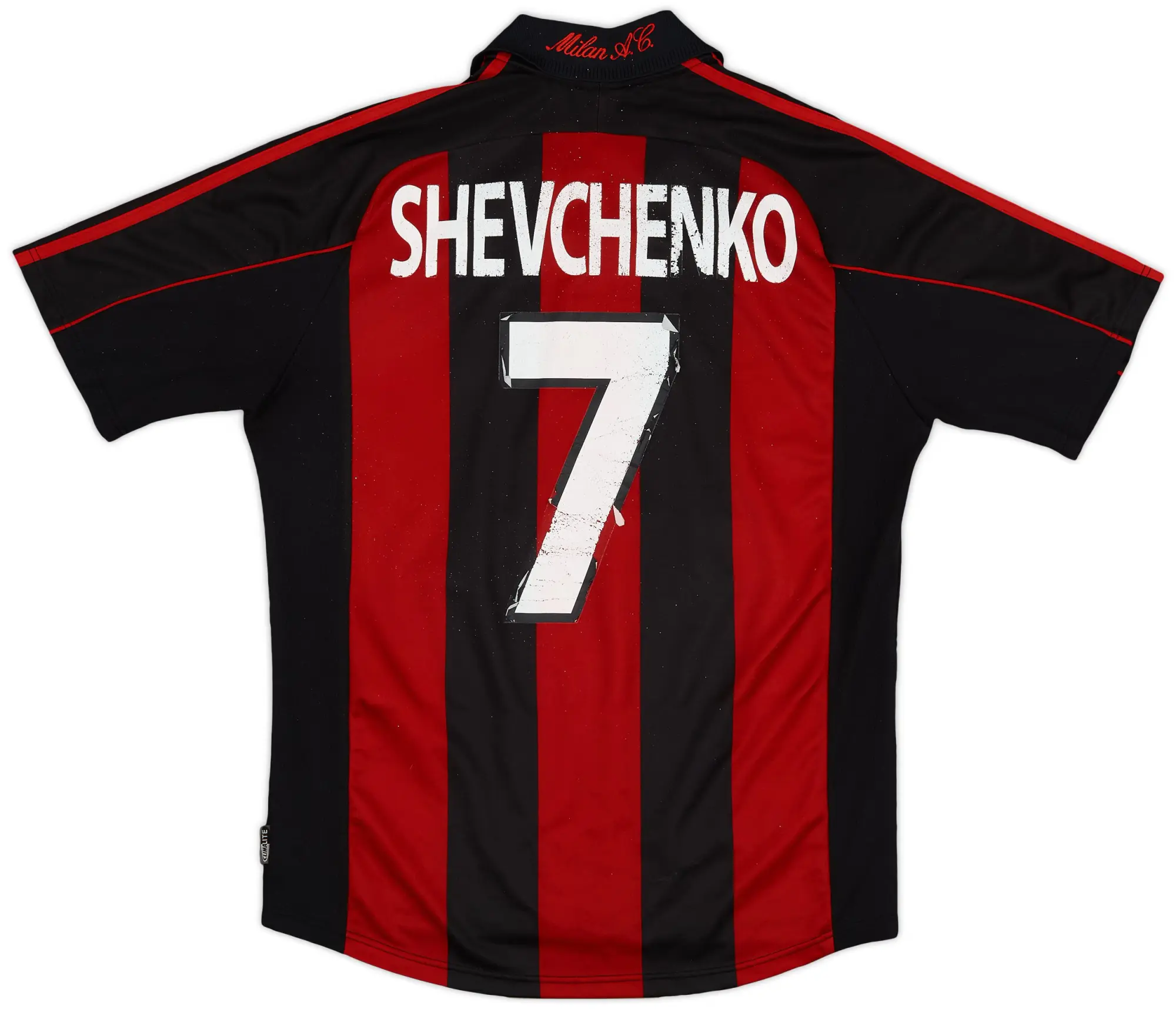 adidas 2000-02 AC Milan Home Shirt Shevchenko #7 - 5/10 - (M)