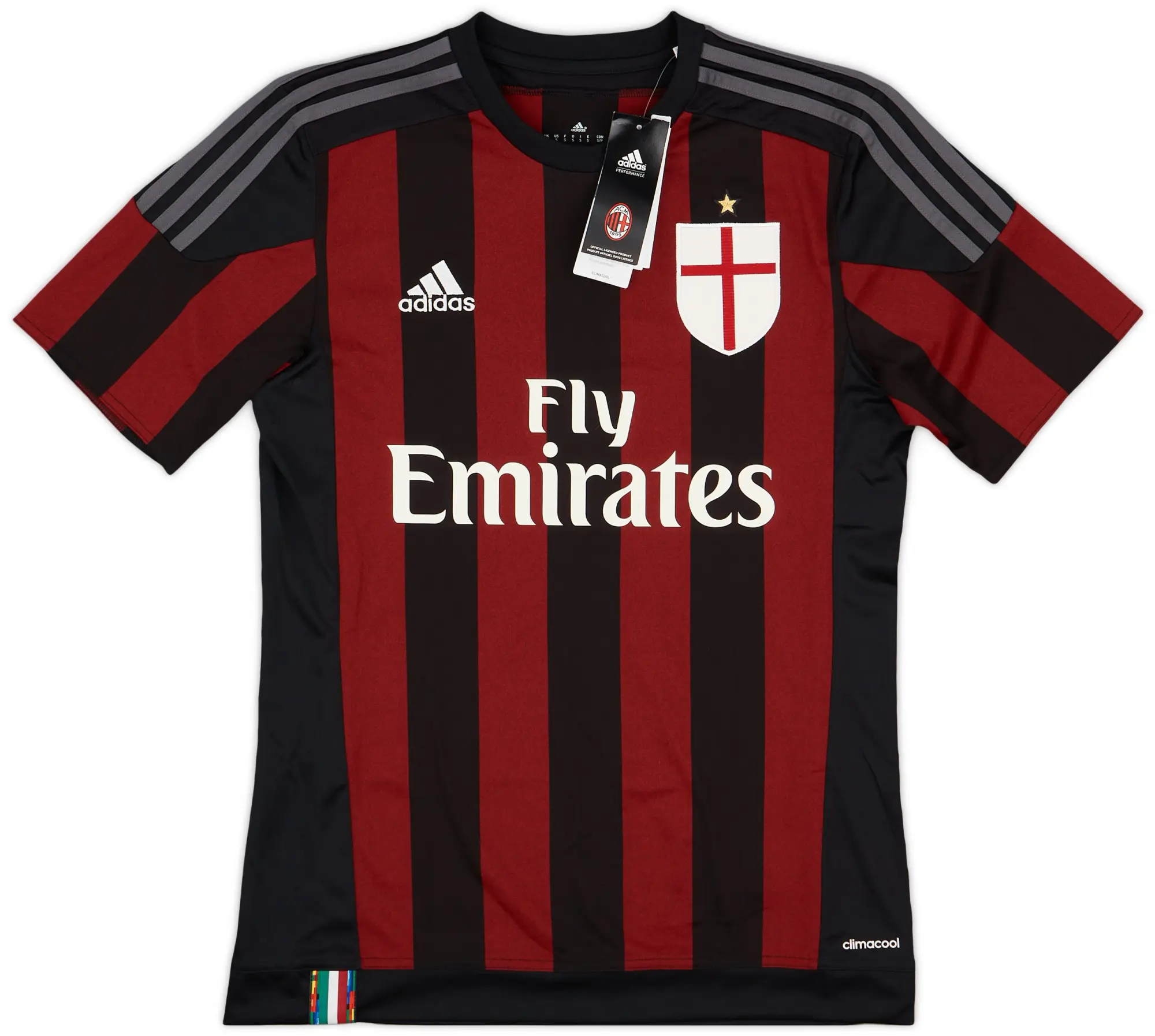 adidas 2015-16 AC Milan Home Shirt (S)