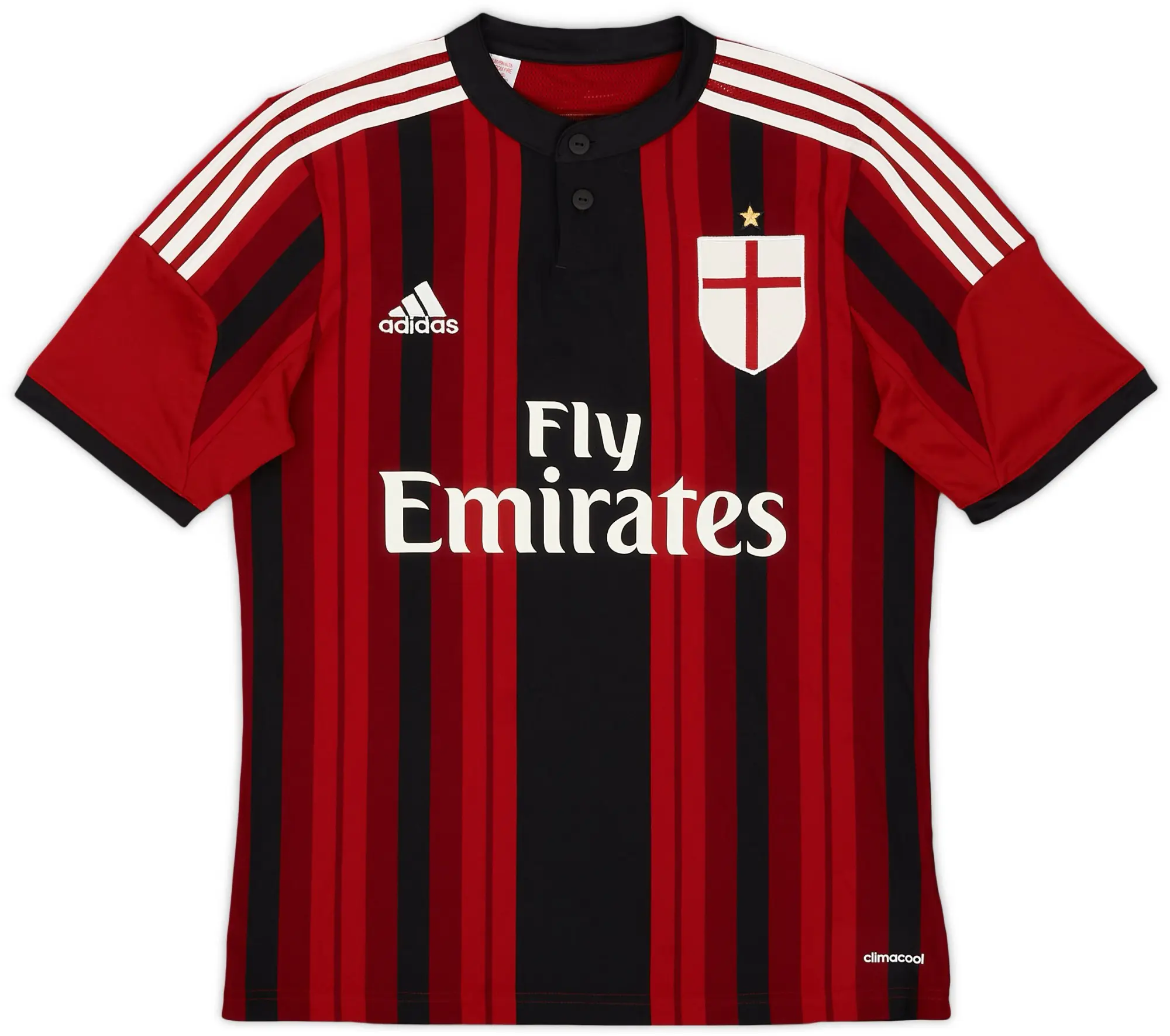 adidas 2014-15 AC Milan Home Shirt - 9/10 - (XL.Boys)