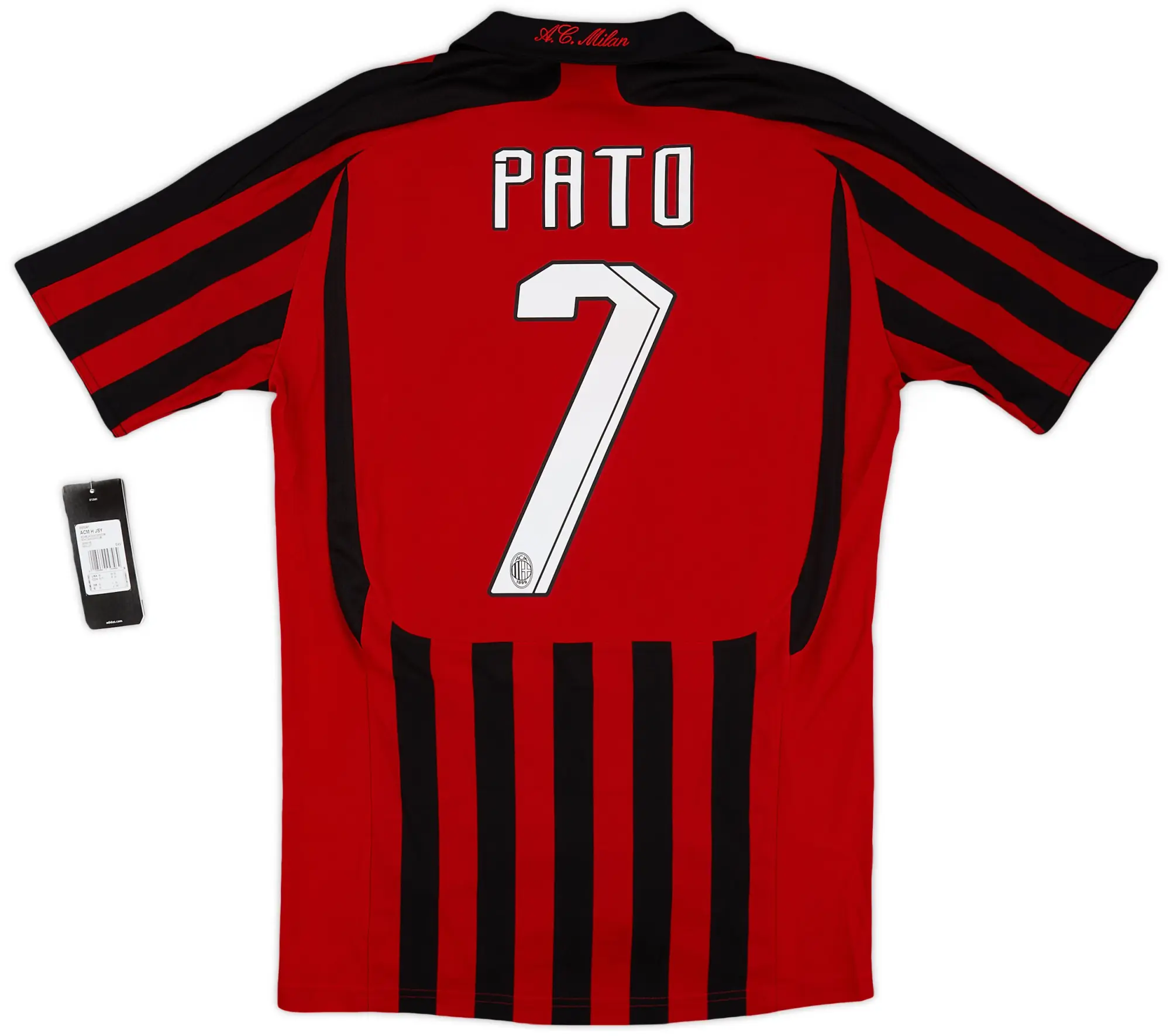 adidas 2007-08 AC Milan Home Shirt Pato #7 (S)